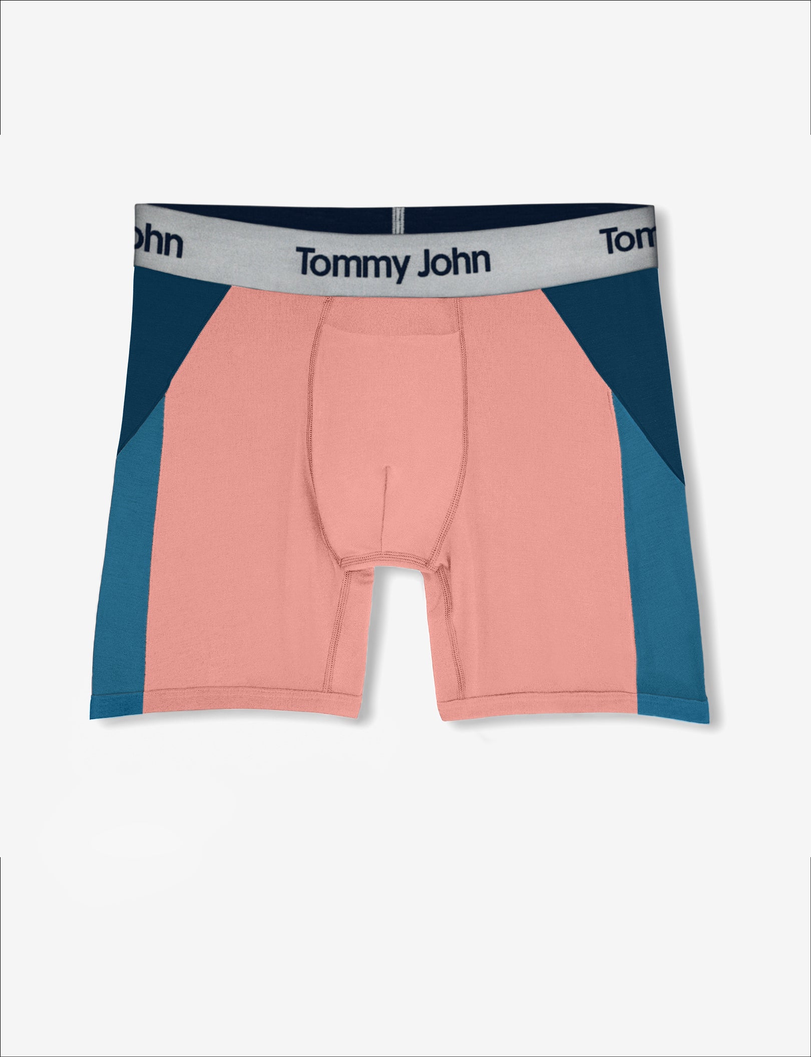 Second Skin Mid-Length Boxer Brief 6"::Blooming Dahlia Colorblock