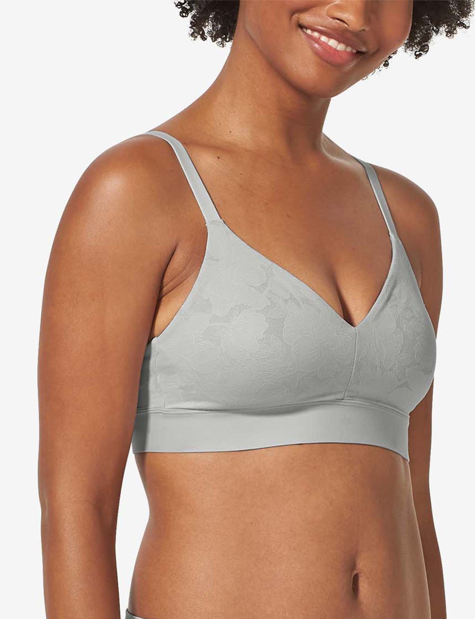 Second Skin Comfort Lace Bralette::Micro Chip Lace