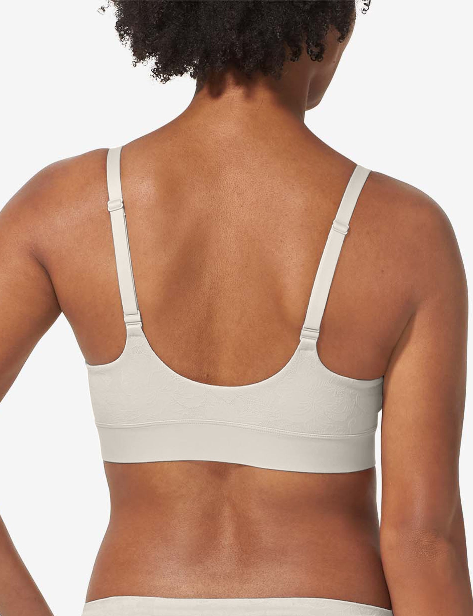 Second Skin Comfort Lace Bralette::Silver Gray Lace