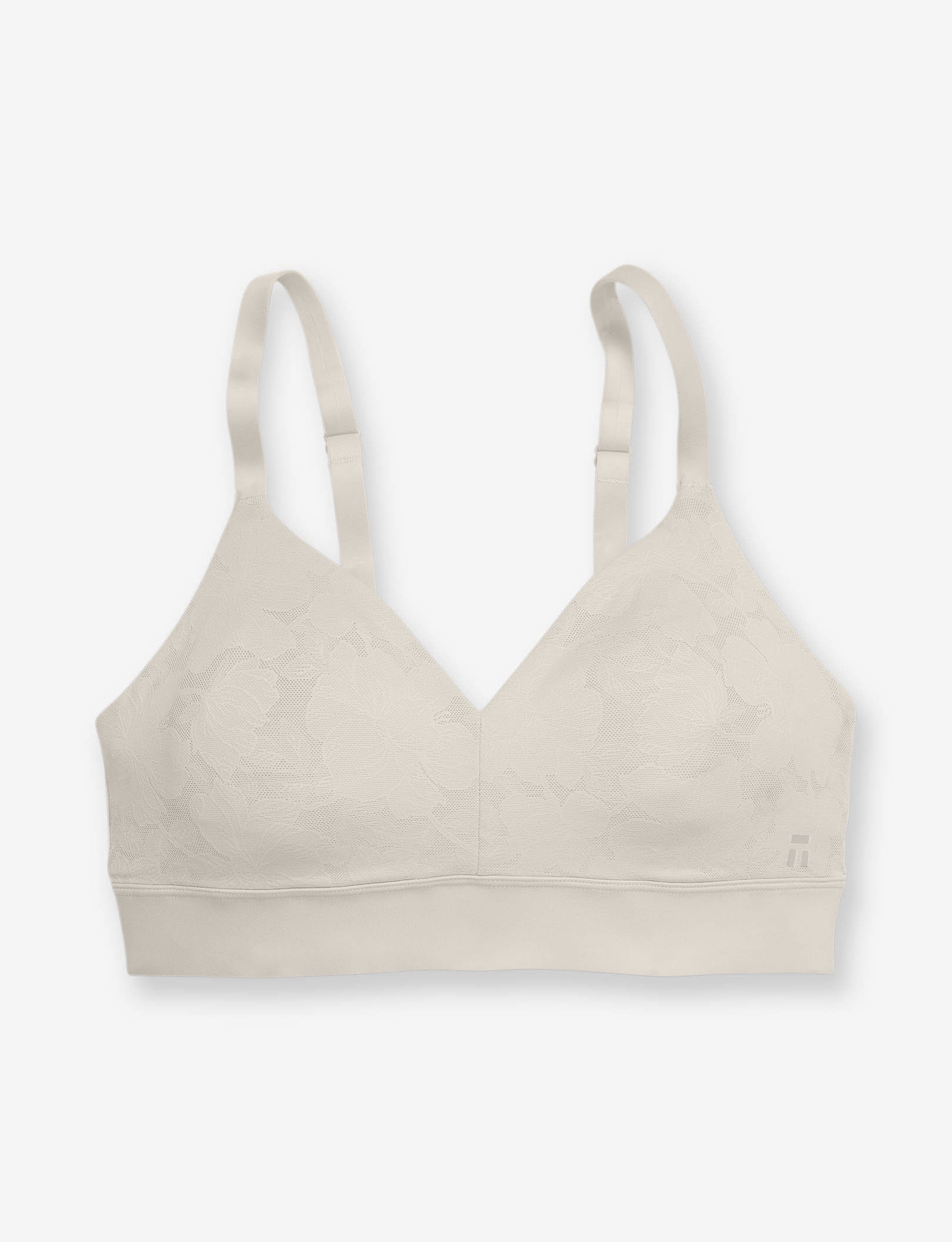 Second Skin Comfort Lace Bralette::Silver Gray Lace