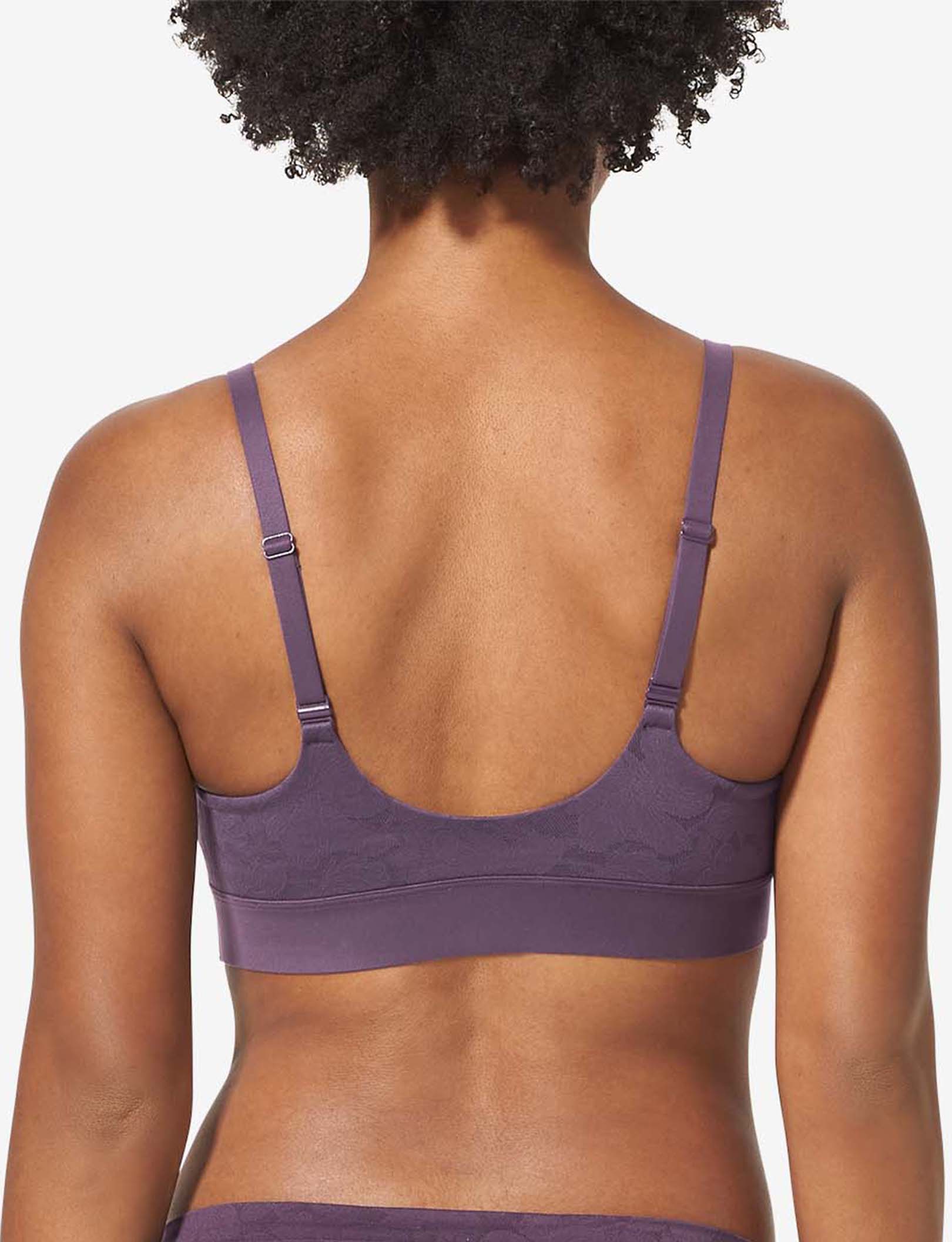 Second Skin Comfort Lace Bralette::Nightshade Lace