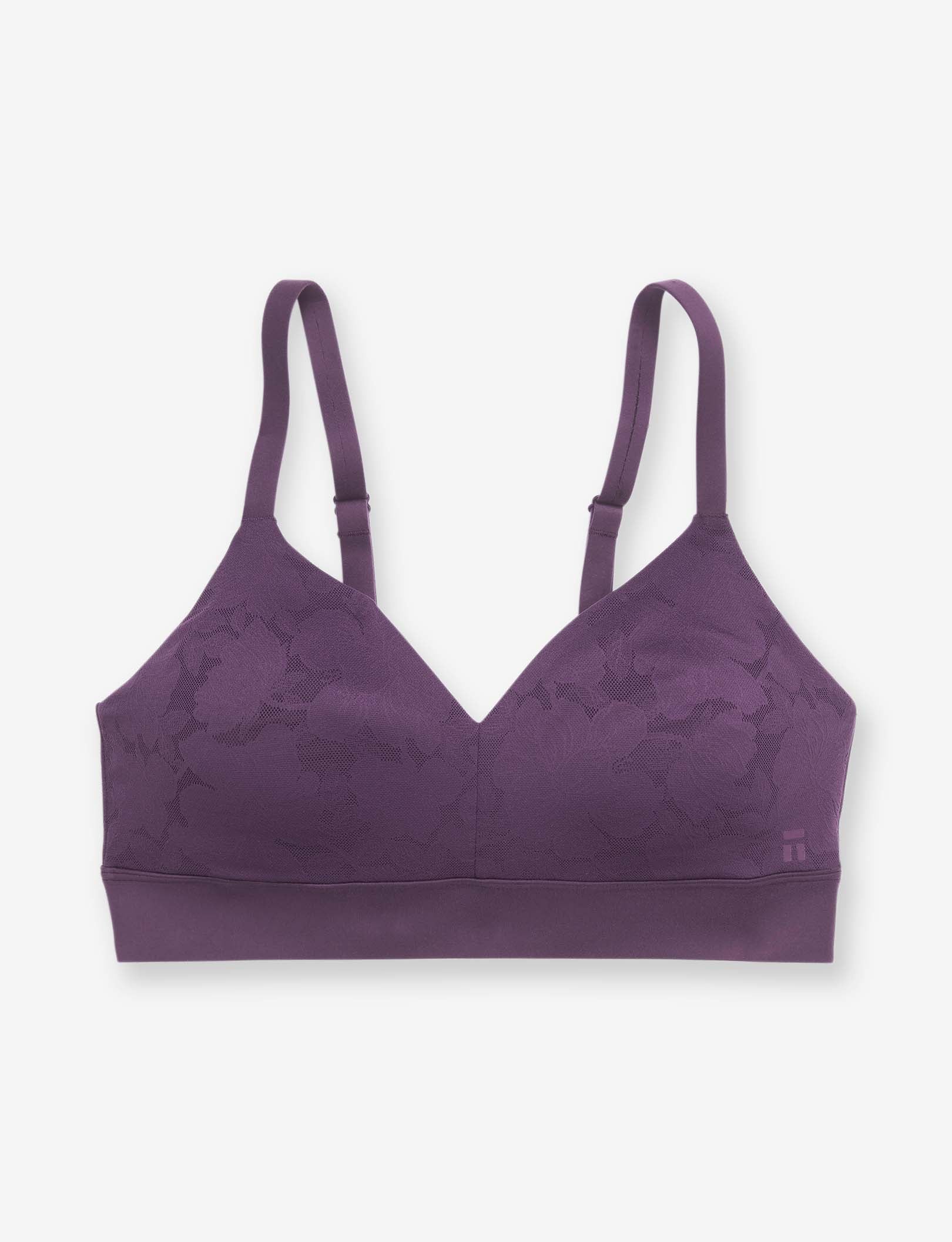 Second Skin Comfort Lace Bralette::Nightshade Lace
