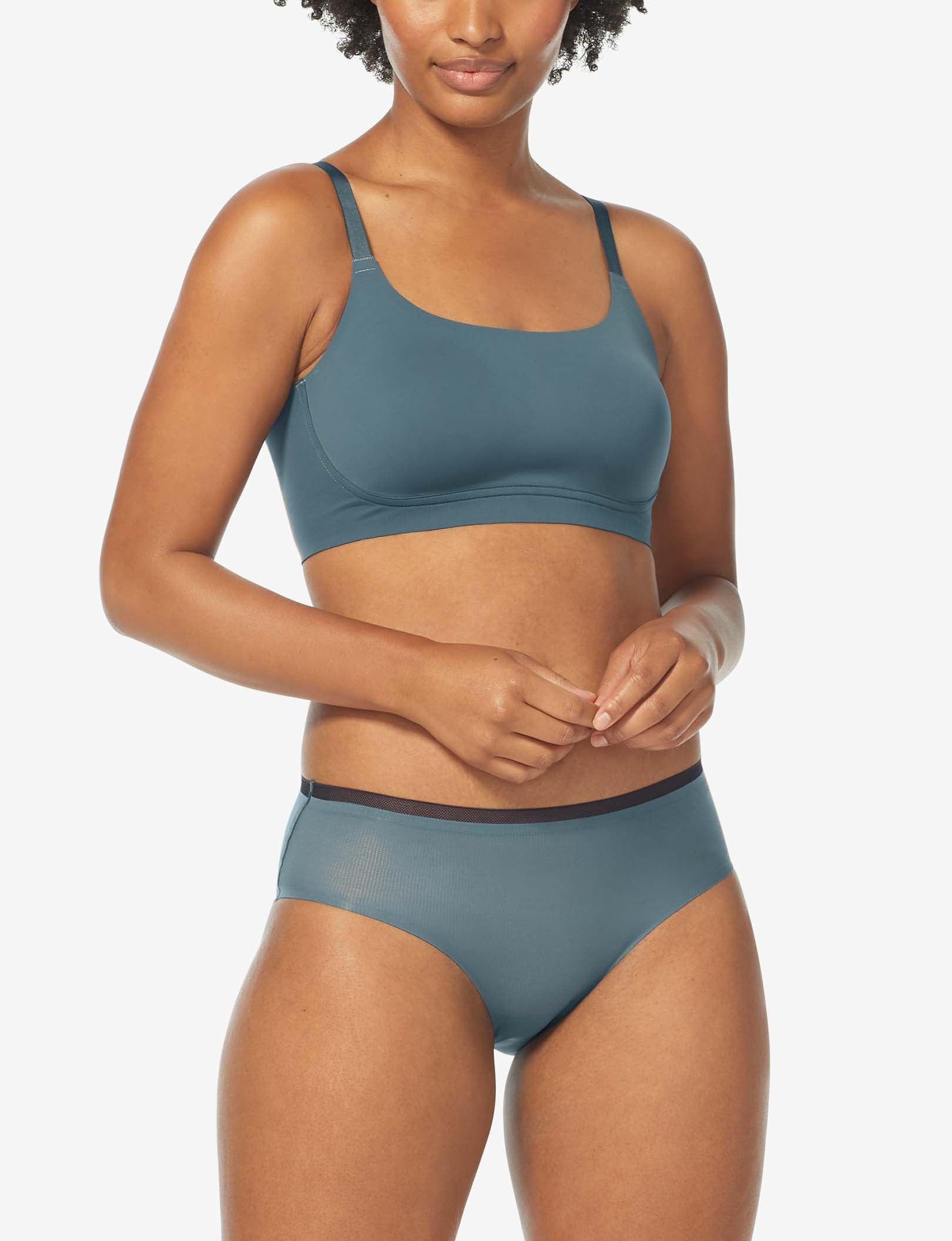 Women's Comfort Smoothing Scoop Bralette::Orion Blue