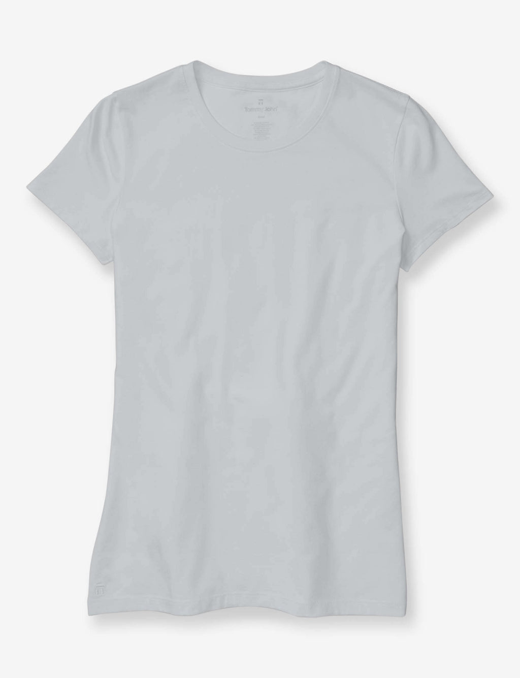 Women's Second Skin Crew Neck Tee::Pearl Blue