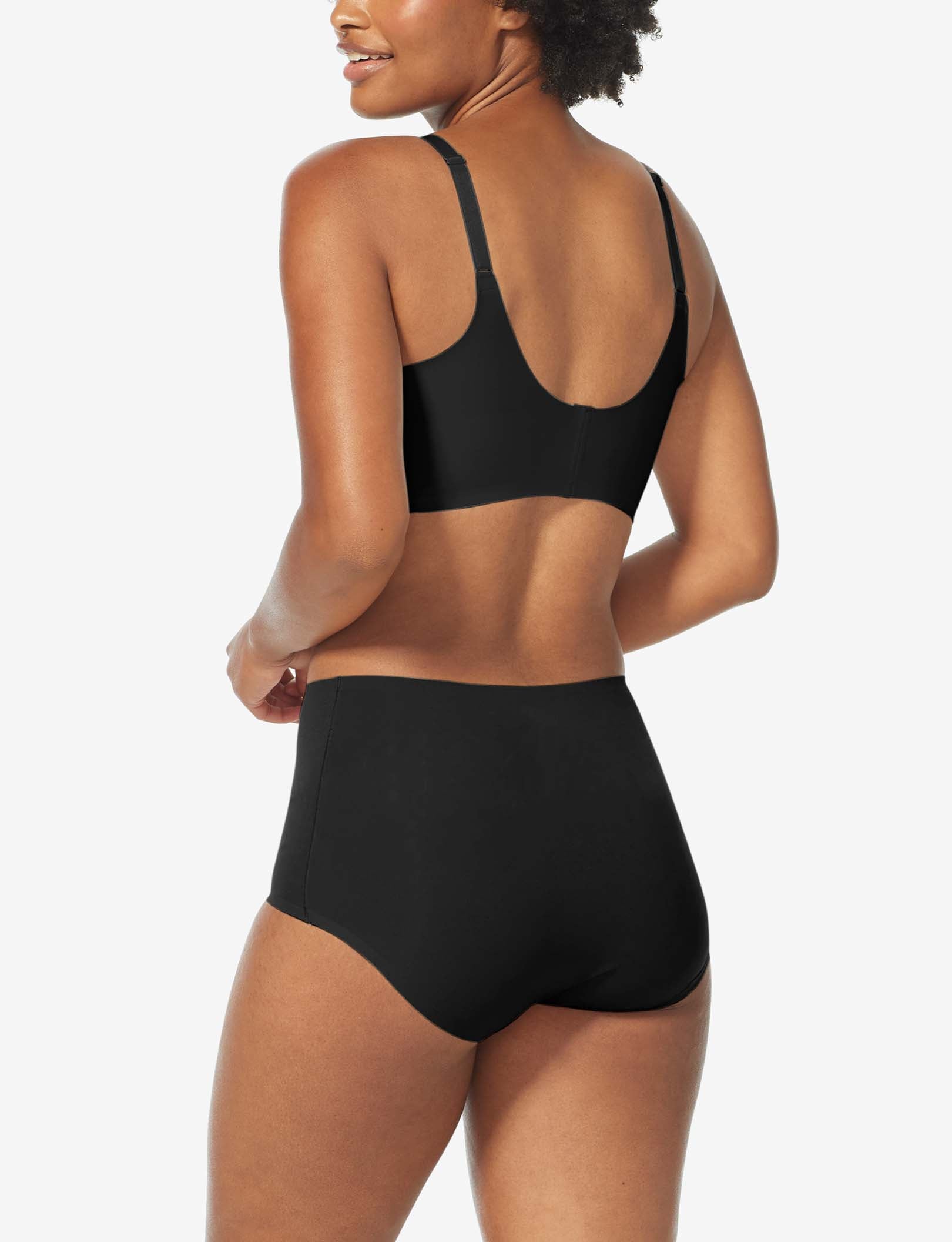 Comfort Smoothing Triangle Bralette::Black