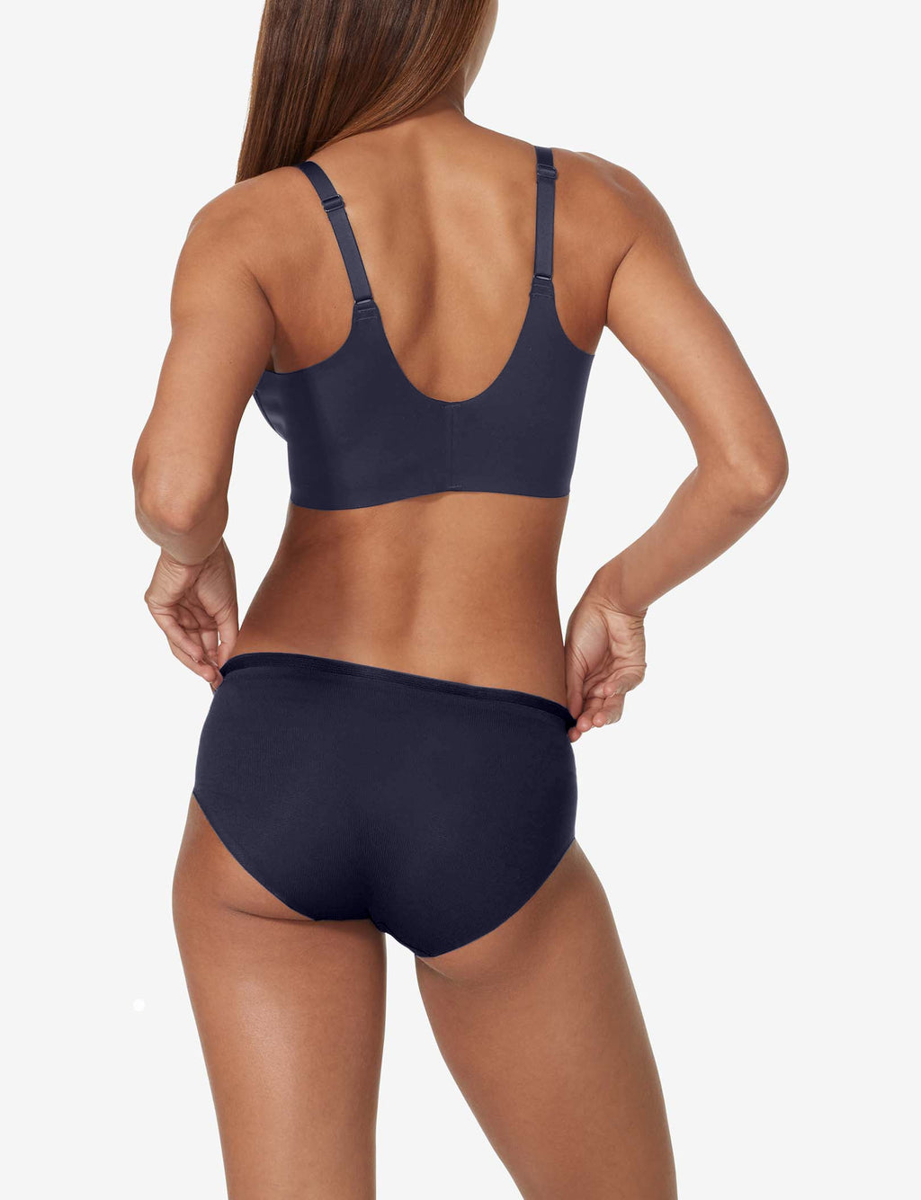 Comfort Smoothing Triangle Bralette::Baritone Blue