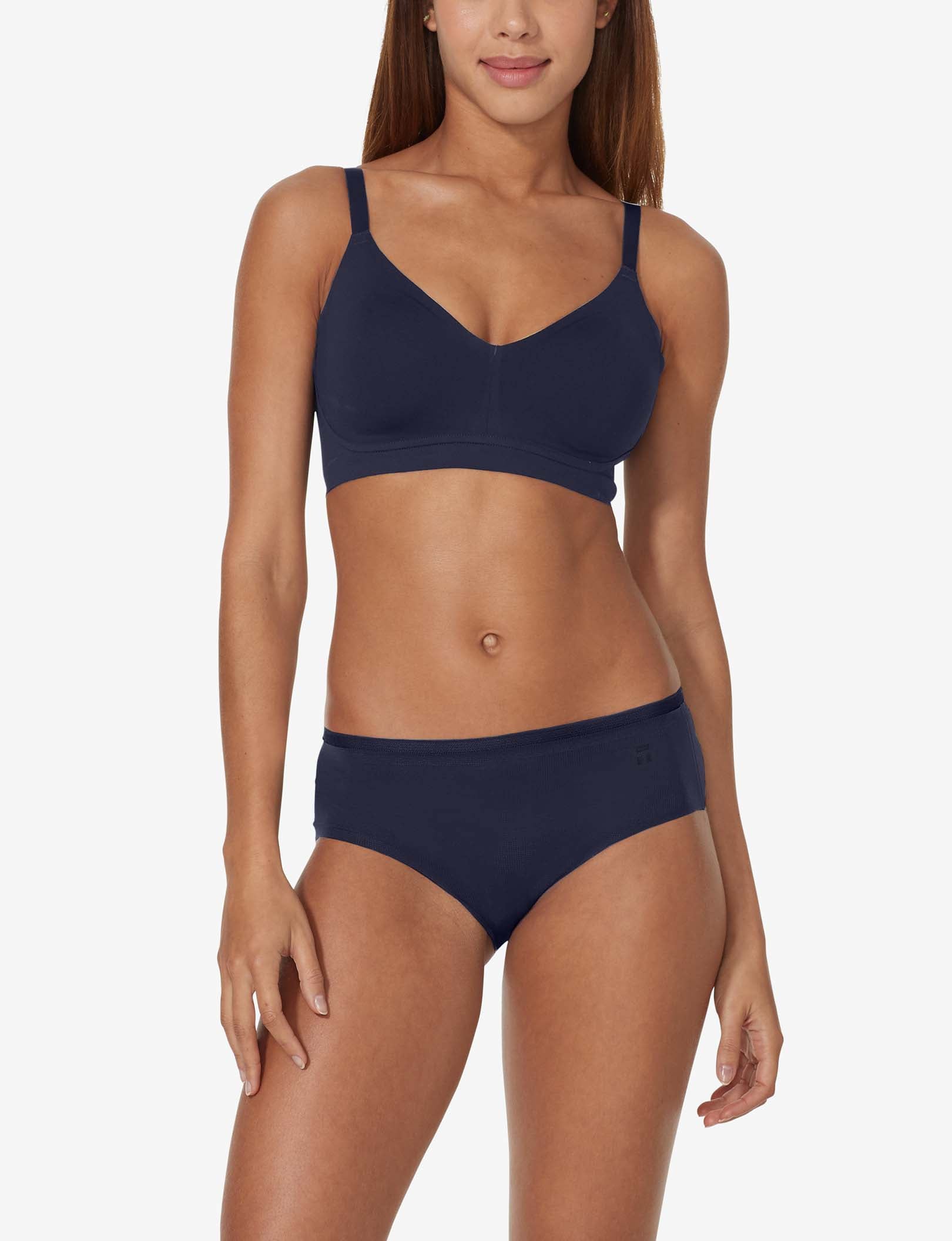 Comfort Smoothing Triangle Bralette::Baritone Blue