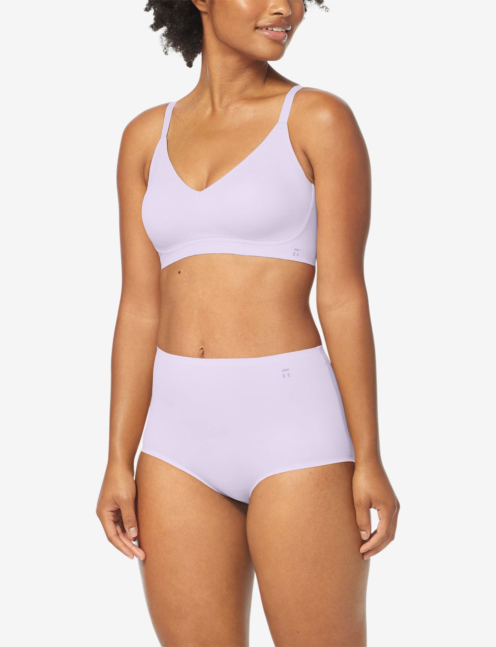 Comfort Smoothing Triangle Bralette::Lavendula