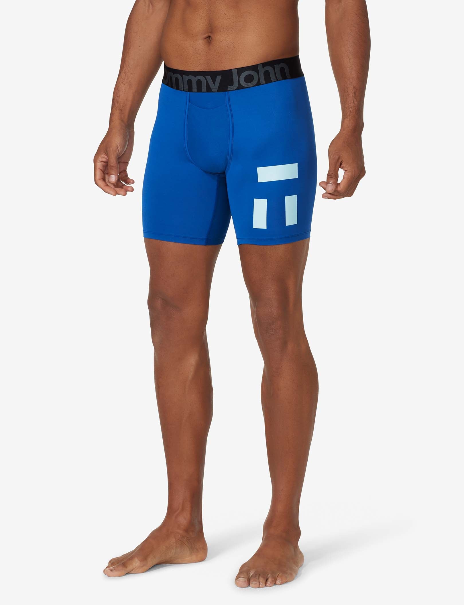 360 Sport Mid-Length Boxer Brief 6" (3-Pack)::Black/Surf The Web