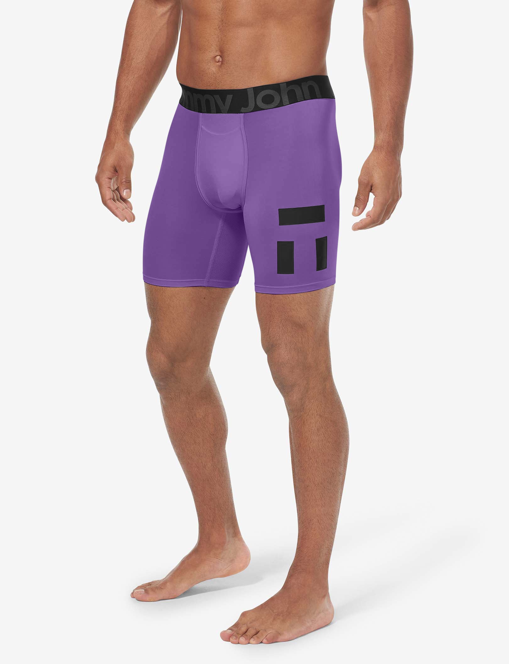 360 Sport Mid-Length Boxer Brief 6"::Deep Lavender