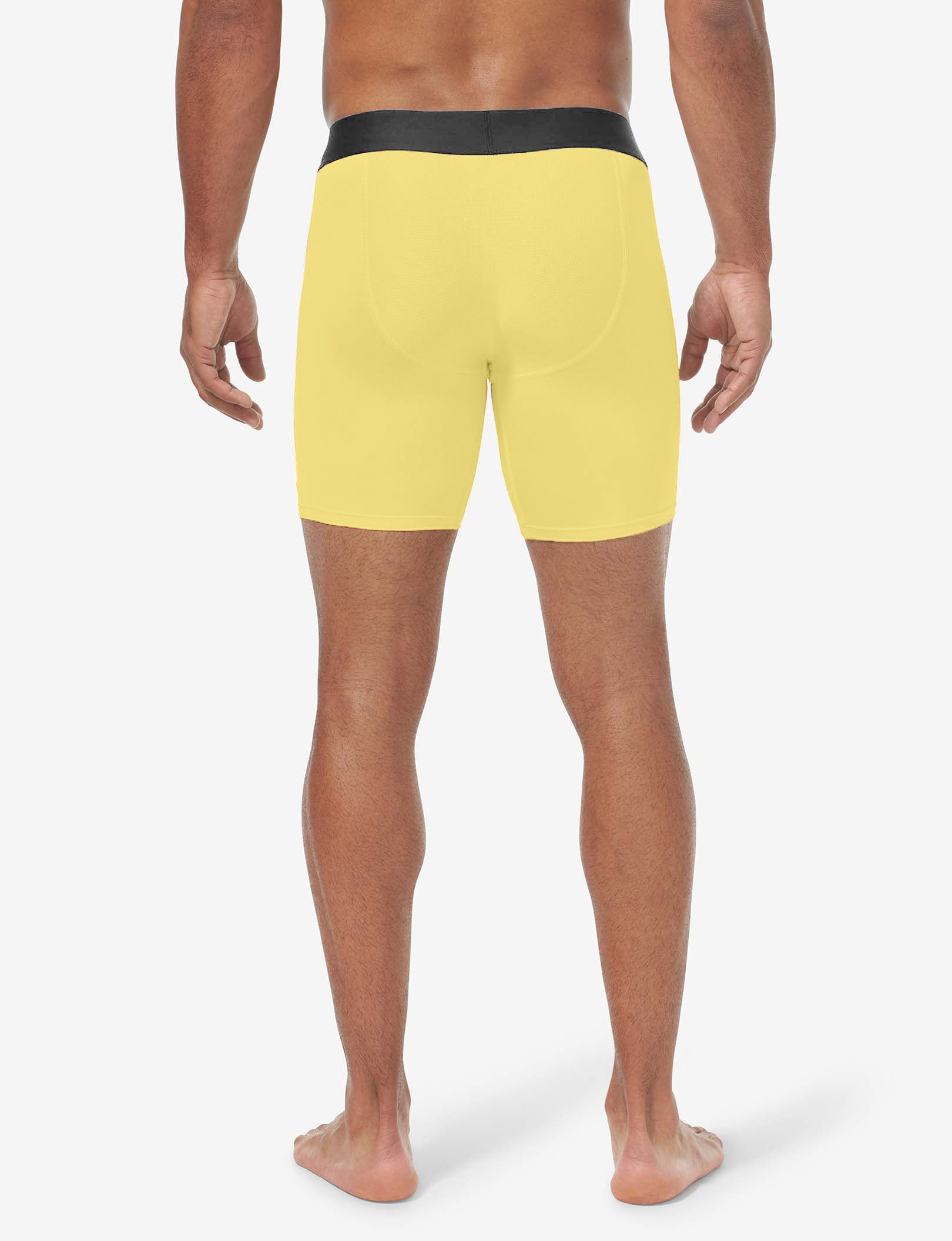 360 Sport Mid-Length Boxer Brief 6"::Vibrant Yellow