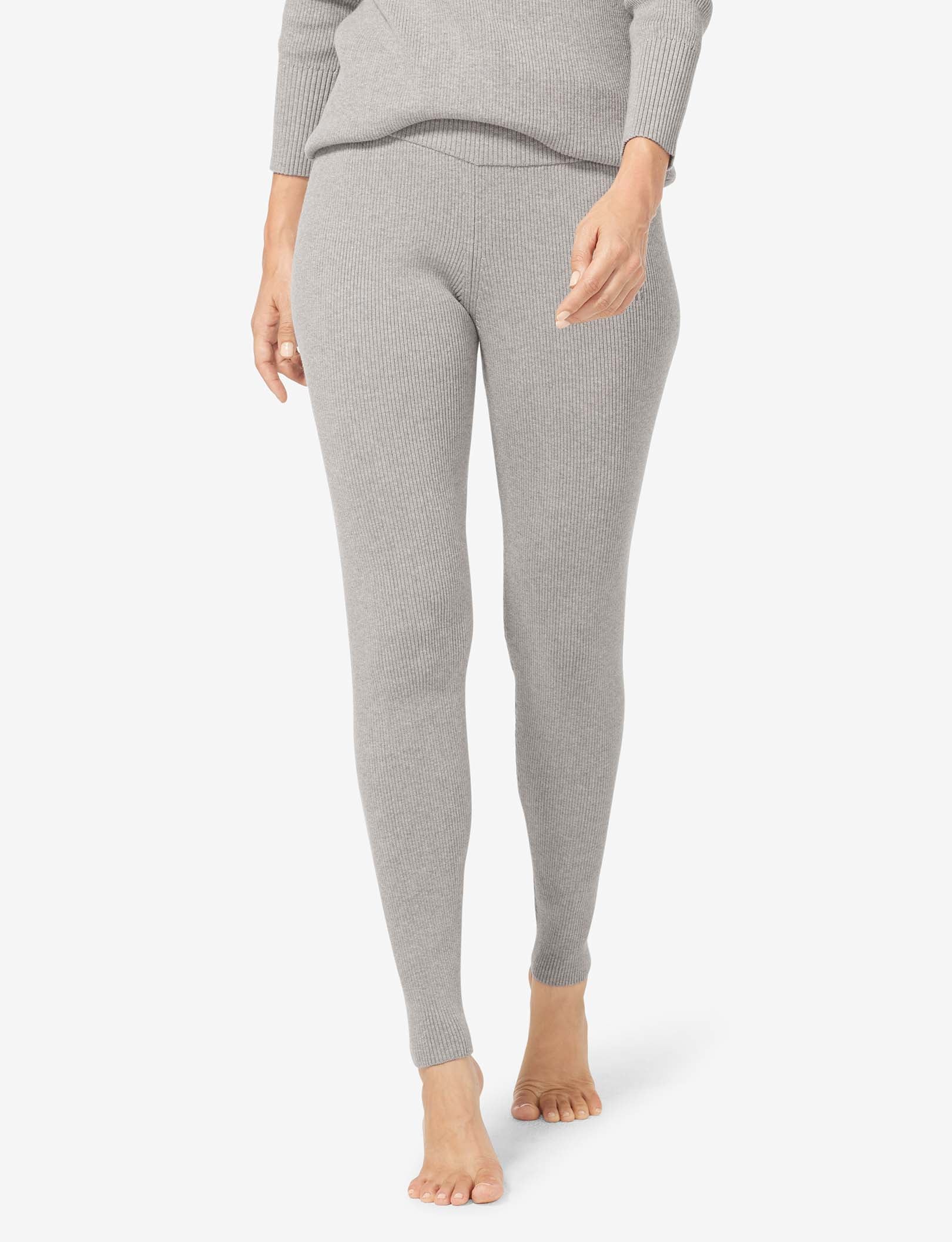 Women's Lounge Knit Legging::Light Heather Grey