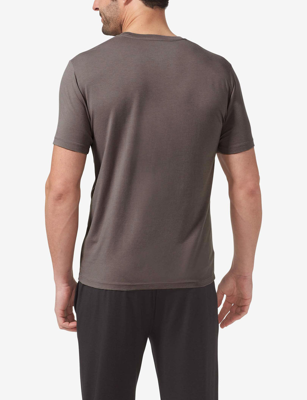 Second Skin Crew Neck Tee::Charcoal Gray