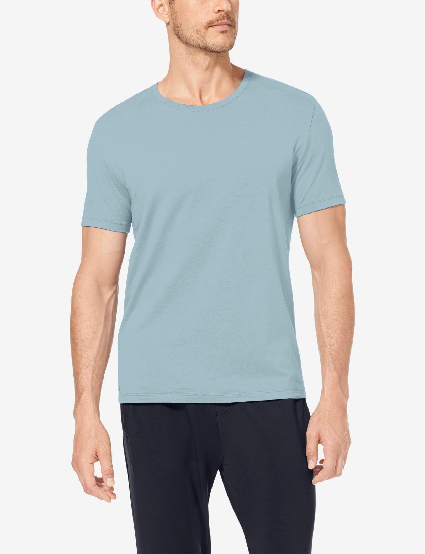 Second Skin Crew Neck Tee::Slate