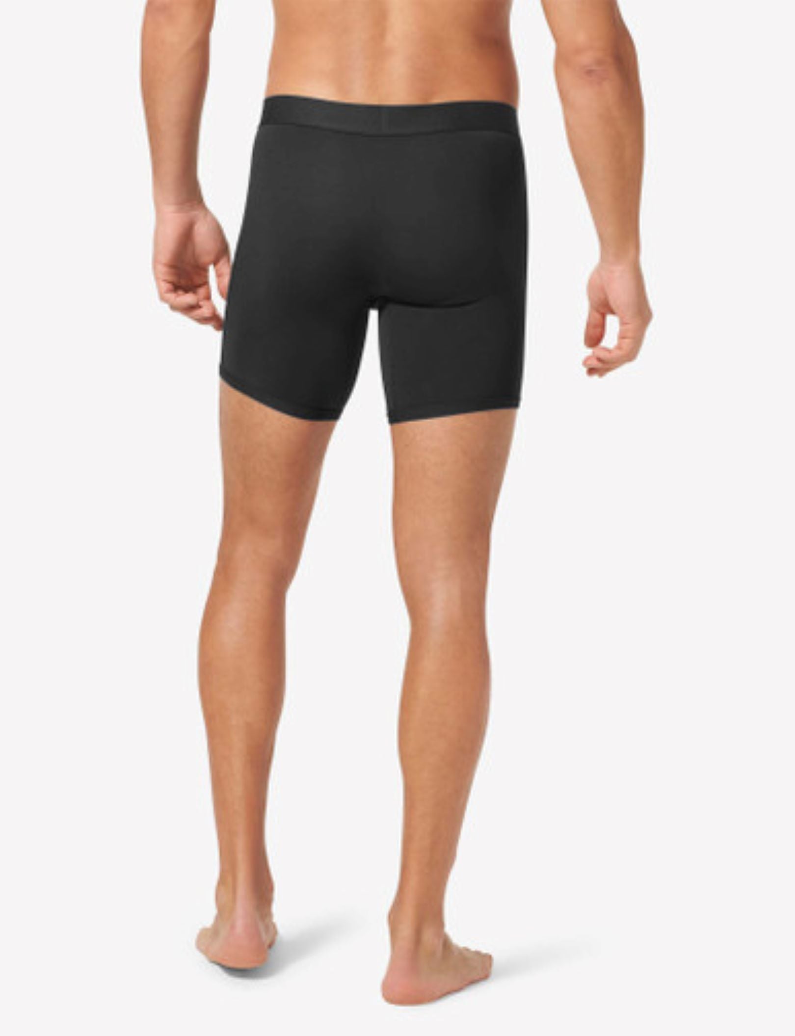 Cool Cotton Hammock Pouch™ Mid-Length Boxer Brief 6"::Black