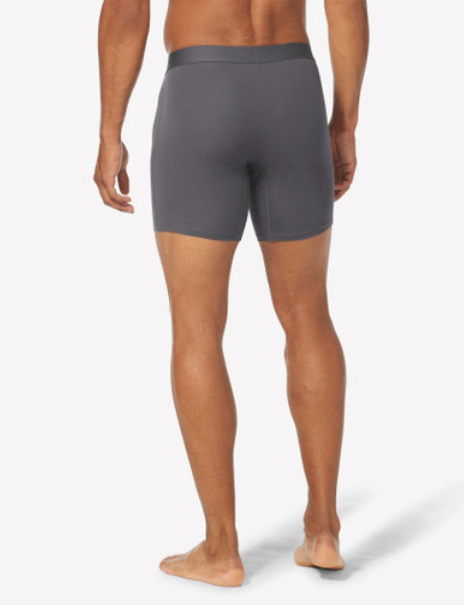 Cool Cotton Hammock Pouch™ Mid-Length Boxer Brief 6"::Iron Grey