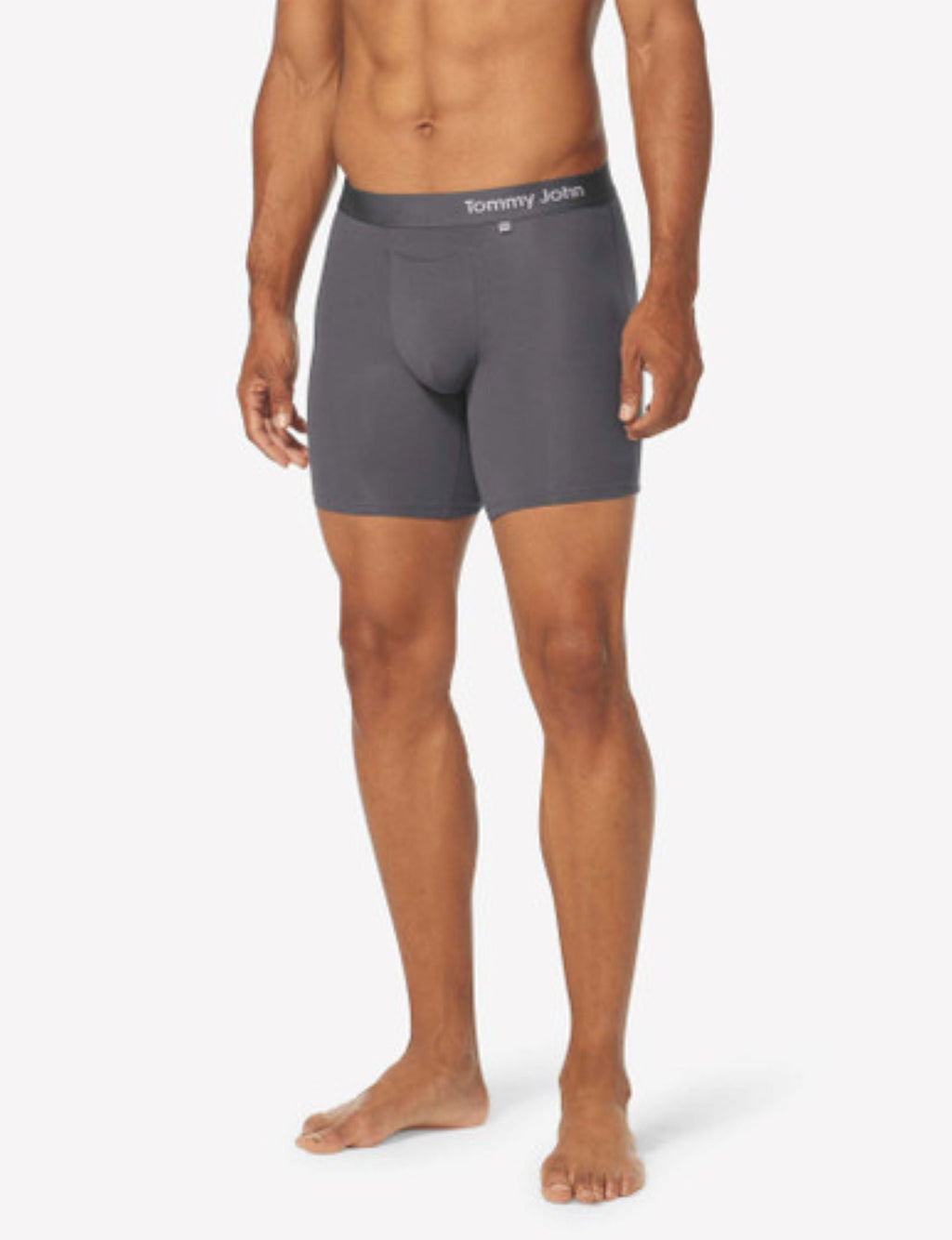 Cool Cotton Hammock Pouch™ Mid-Length Boxer Brief 6"::Iron Grey