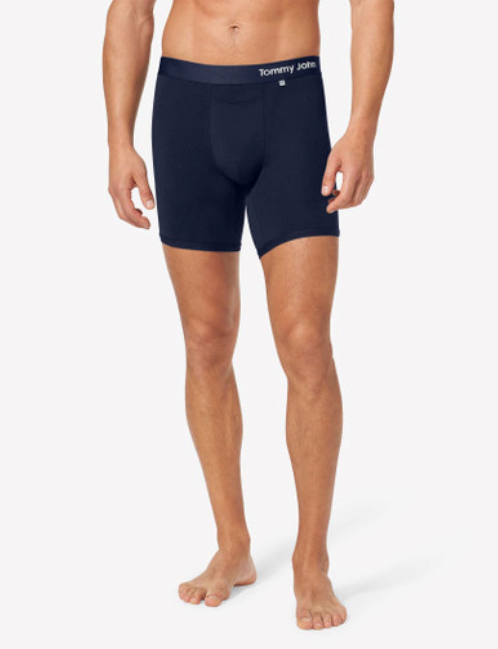 Cool Cotton Hammock Pouch™ Mid-Length Boxer Brief 6"::Navy