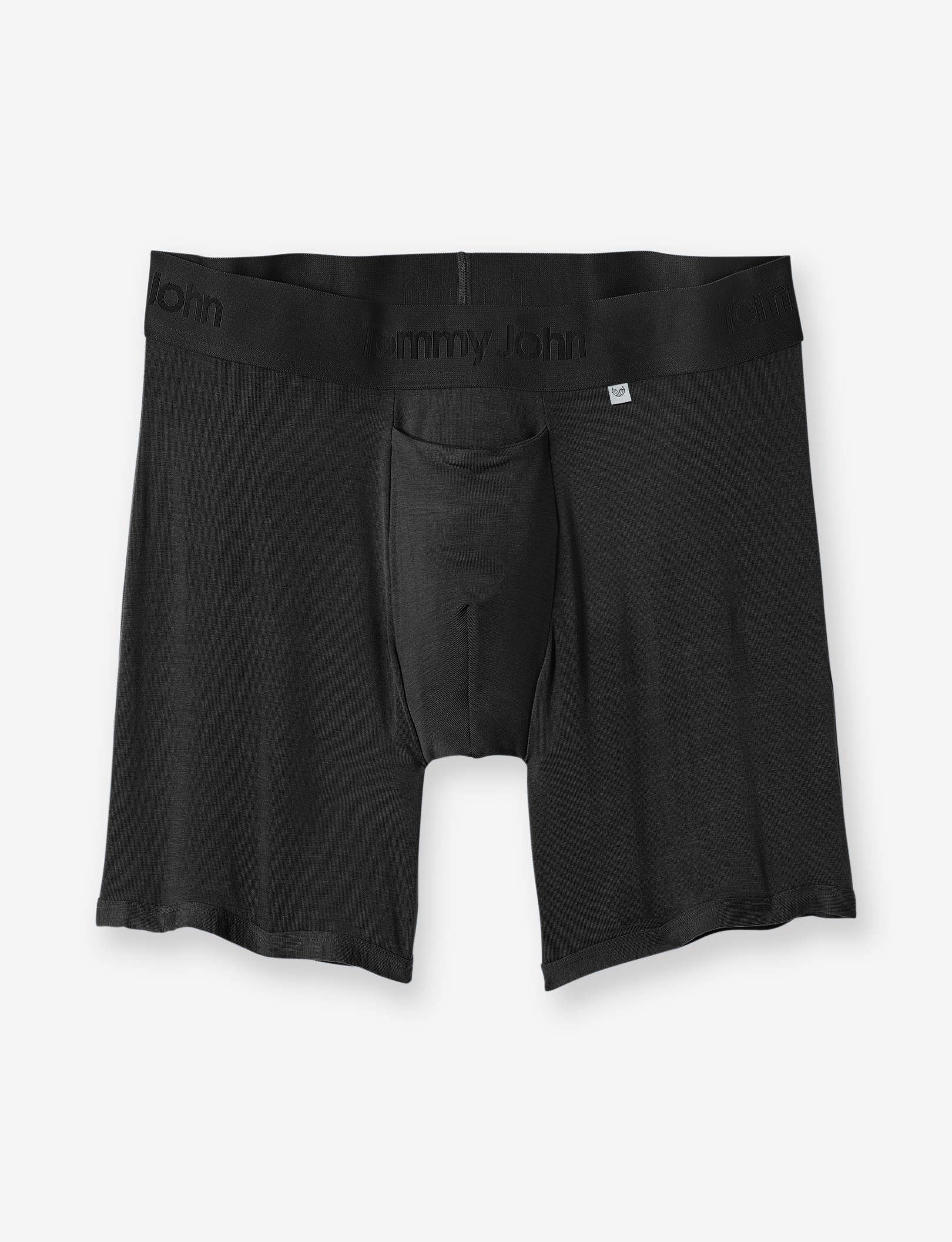 Everyday Hammock Pouch Mid-Length Boxer Brief 6" (3-Pack)::Black/Navy Blazer