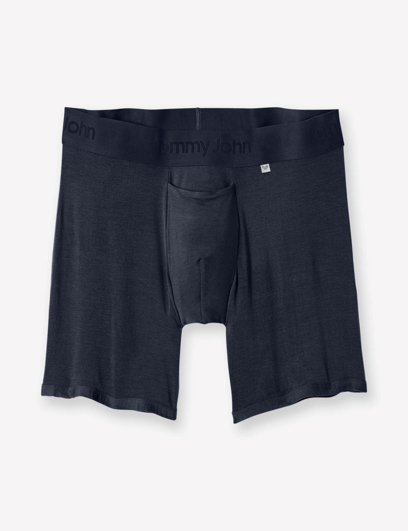 Second Skin Hammock Pouch™ Mid-Length Boxer Brief 6 Pack::Dress Blues/Turbulence/Black
