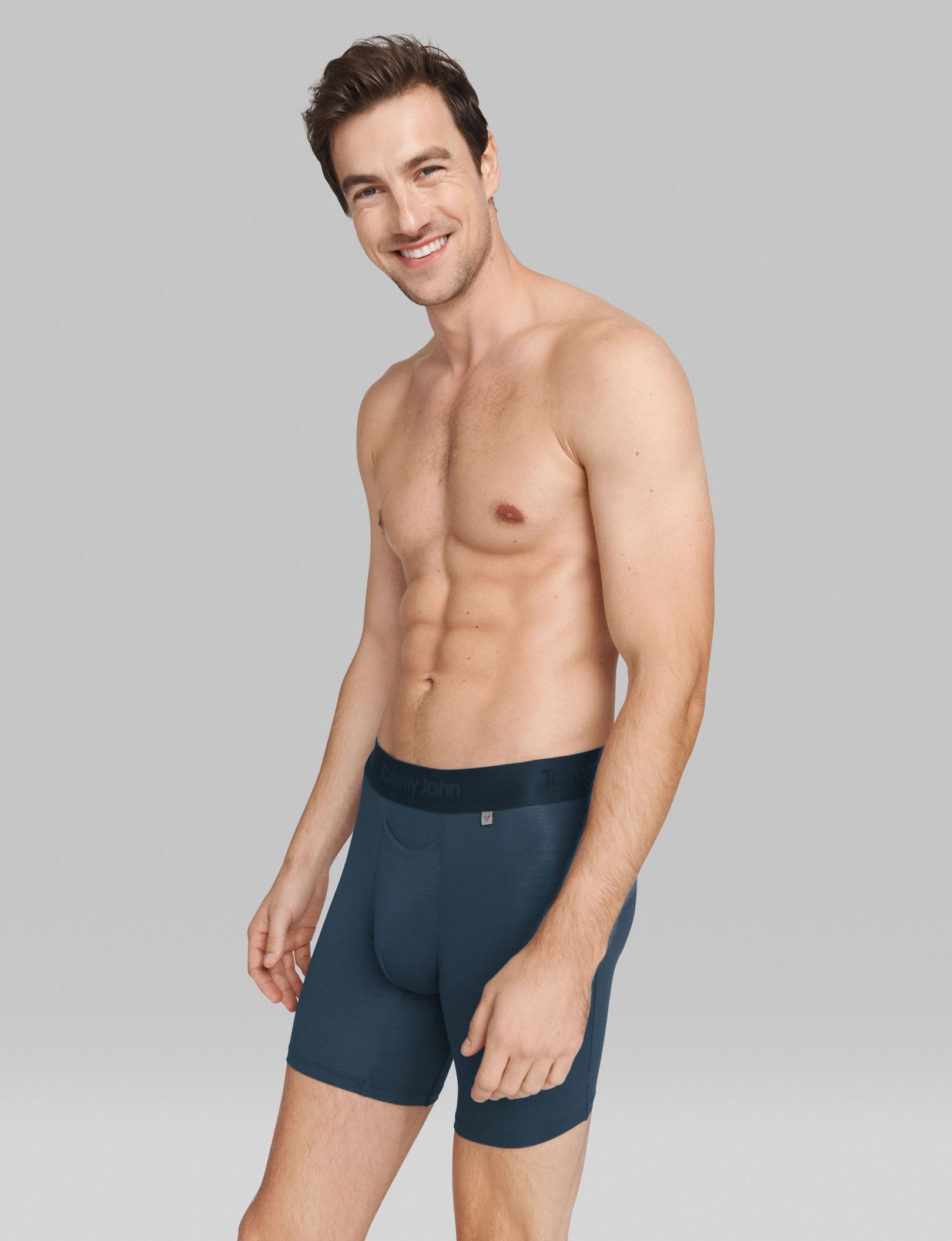 Second Skin Hammock Pouch Mid-Length Boxer Brief 6"::Dress Blues