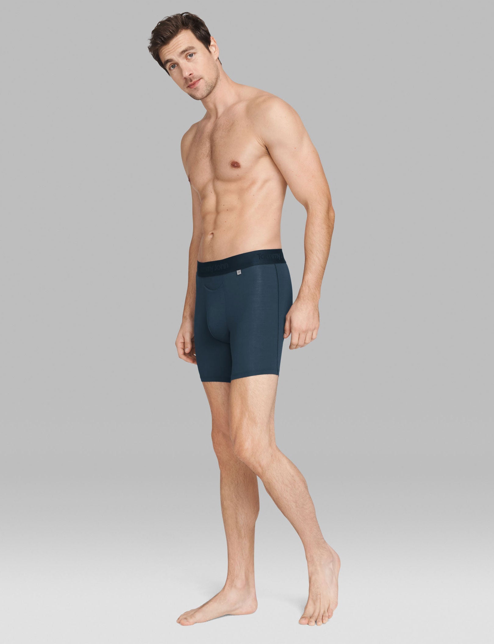 Second Skin Hammock Pouch Mid-Length Boxer Brief 6"::Dress Blues
