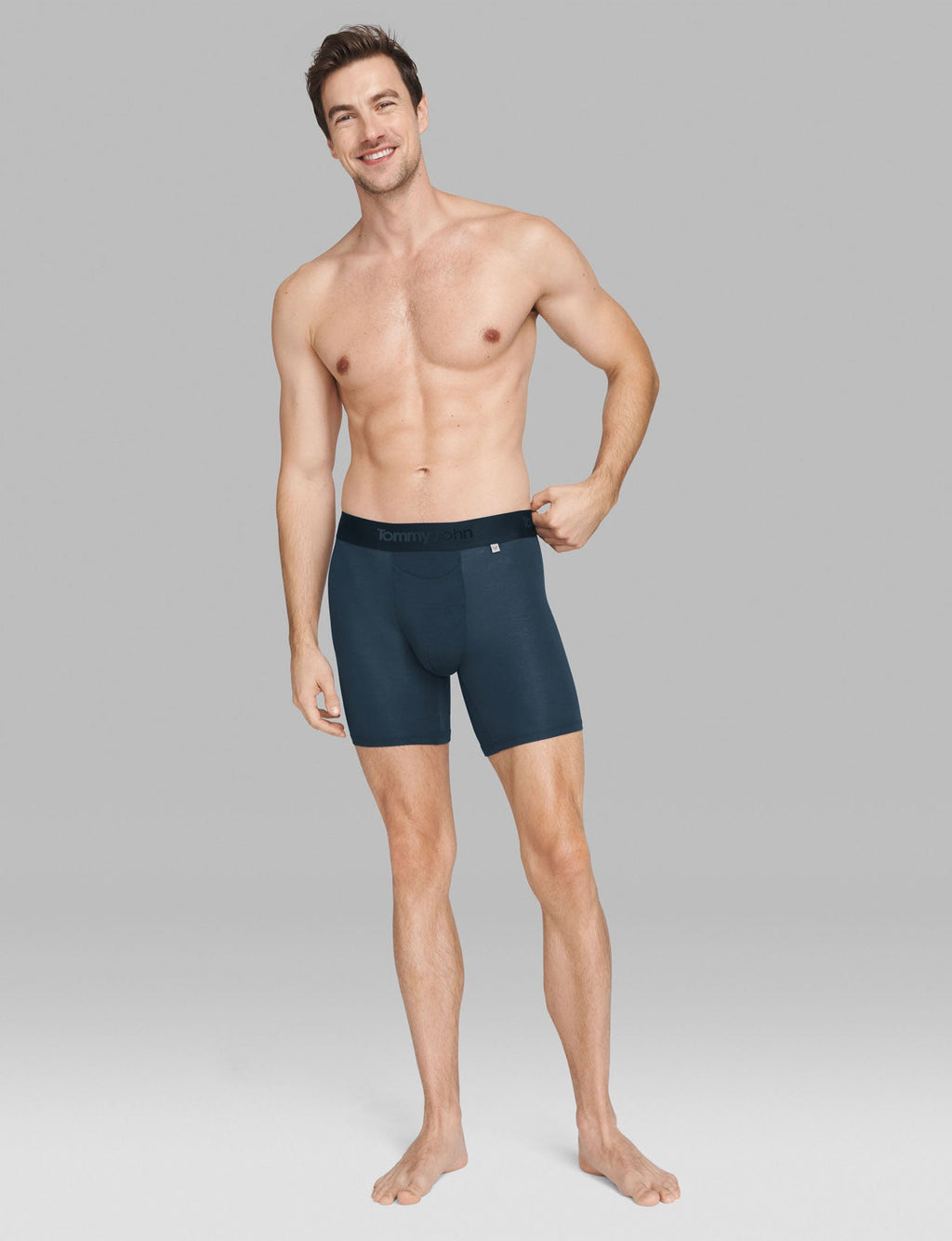 Second Skin Hammock Pouch Mid-Length Boxer Brief 6"::Dress Blues