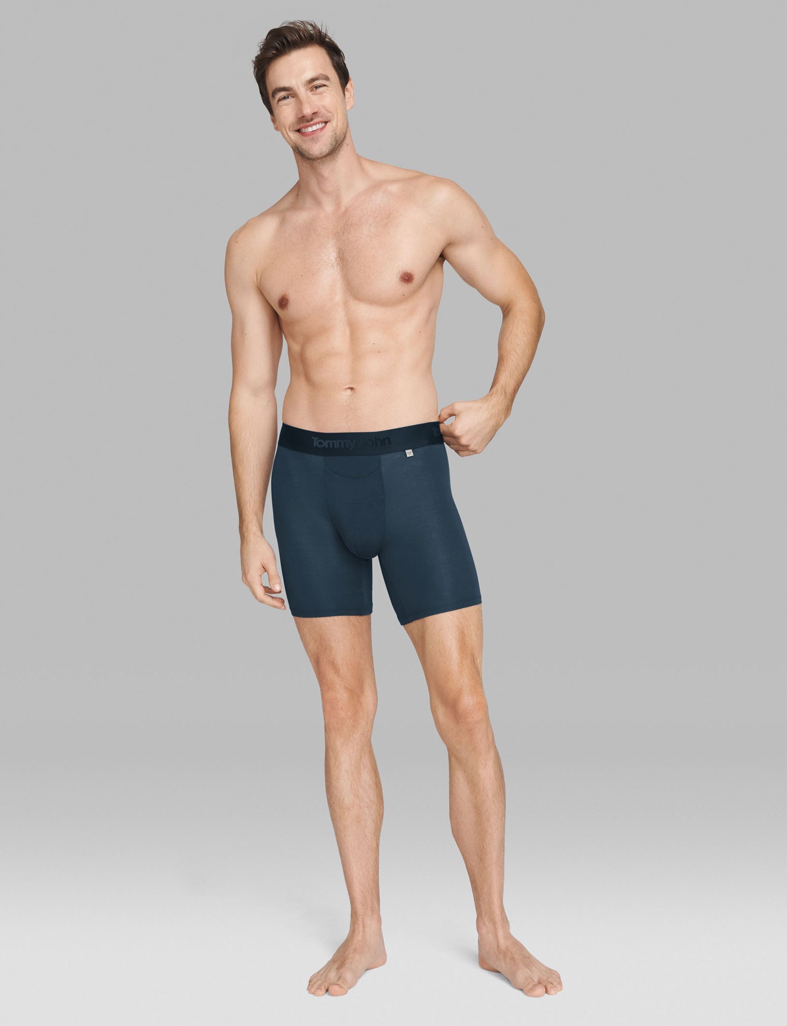 Second Skin Hammock Pouch Mid-Length Boxer Brief 6"::Dress Blues