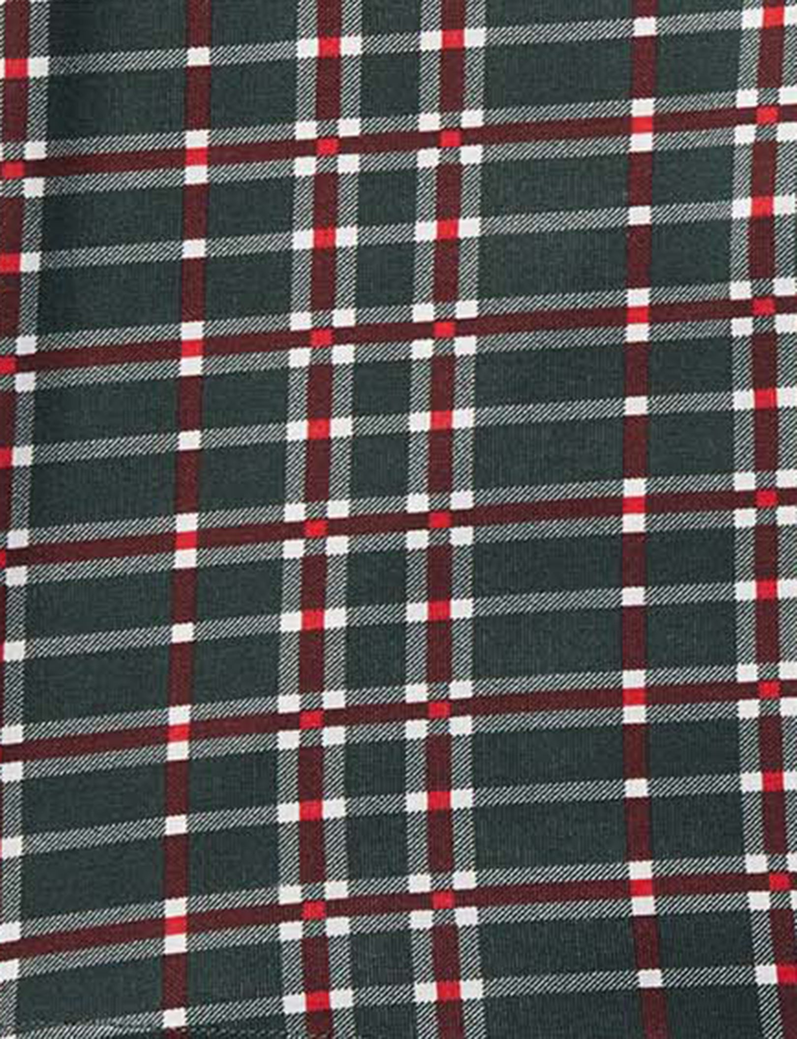 Cool Cotton Boxer Brief 8"::Green Garden Plaid
