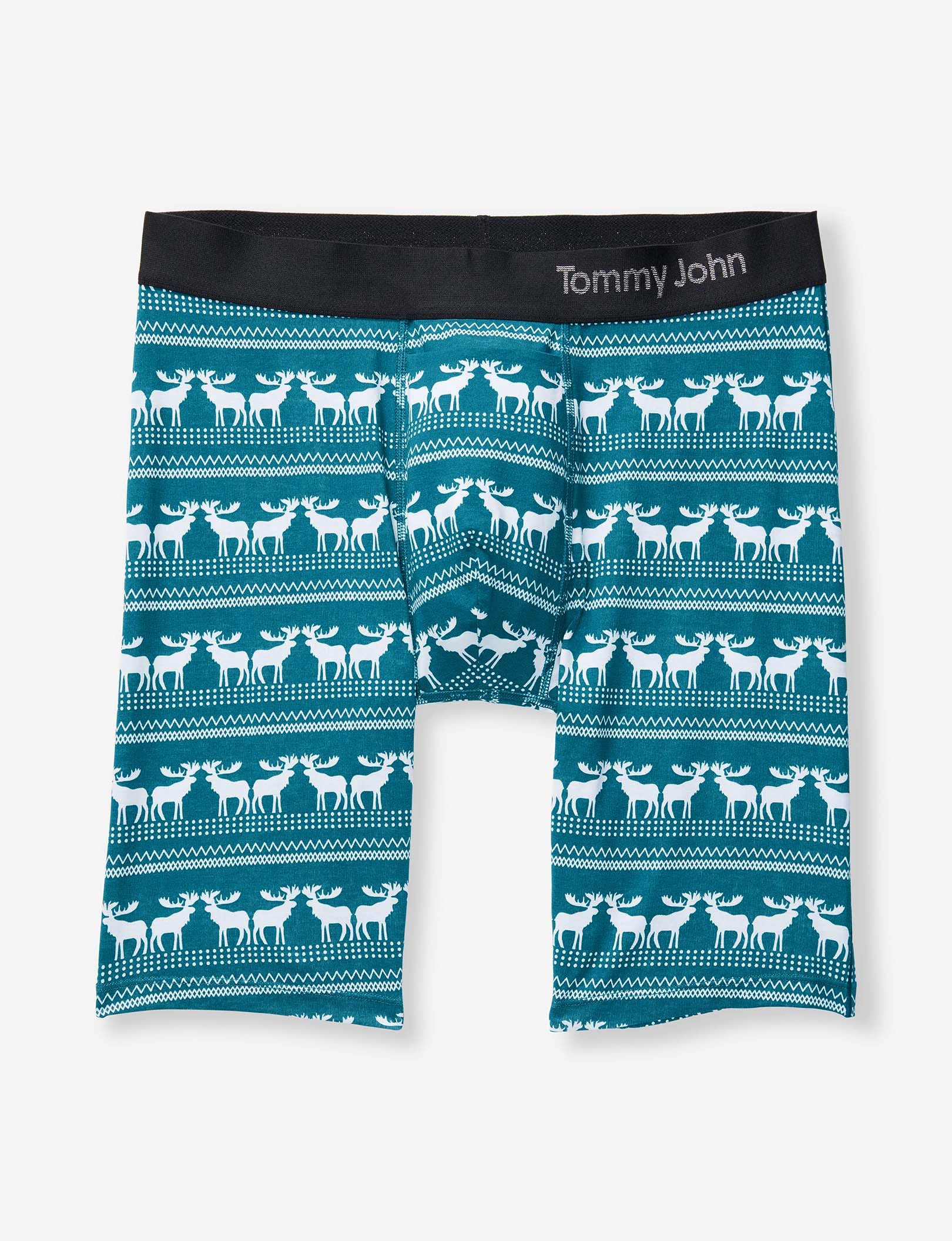Cool Cotton Boxer Brief 8"::Moose Blanket