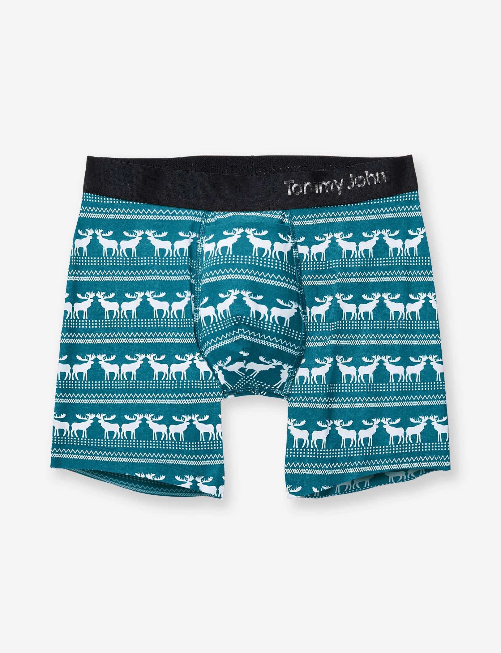 Cool Cotton Mid-Length Boxer Brief 6"::Moose Blanket