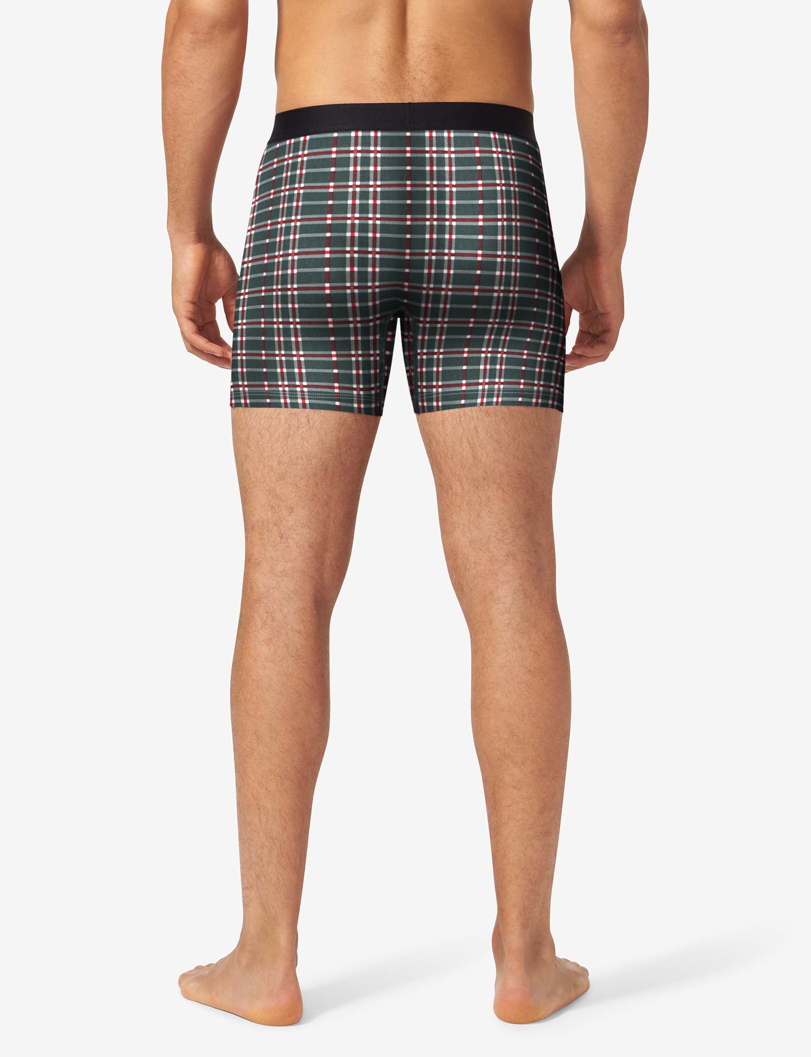 Cool Cotton Trunk 4"::Green Garden Plaid