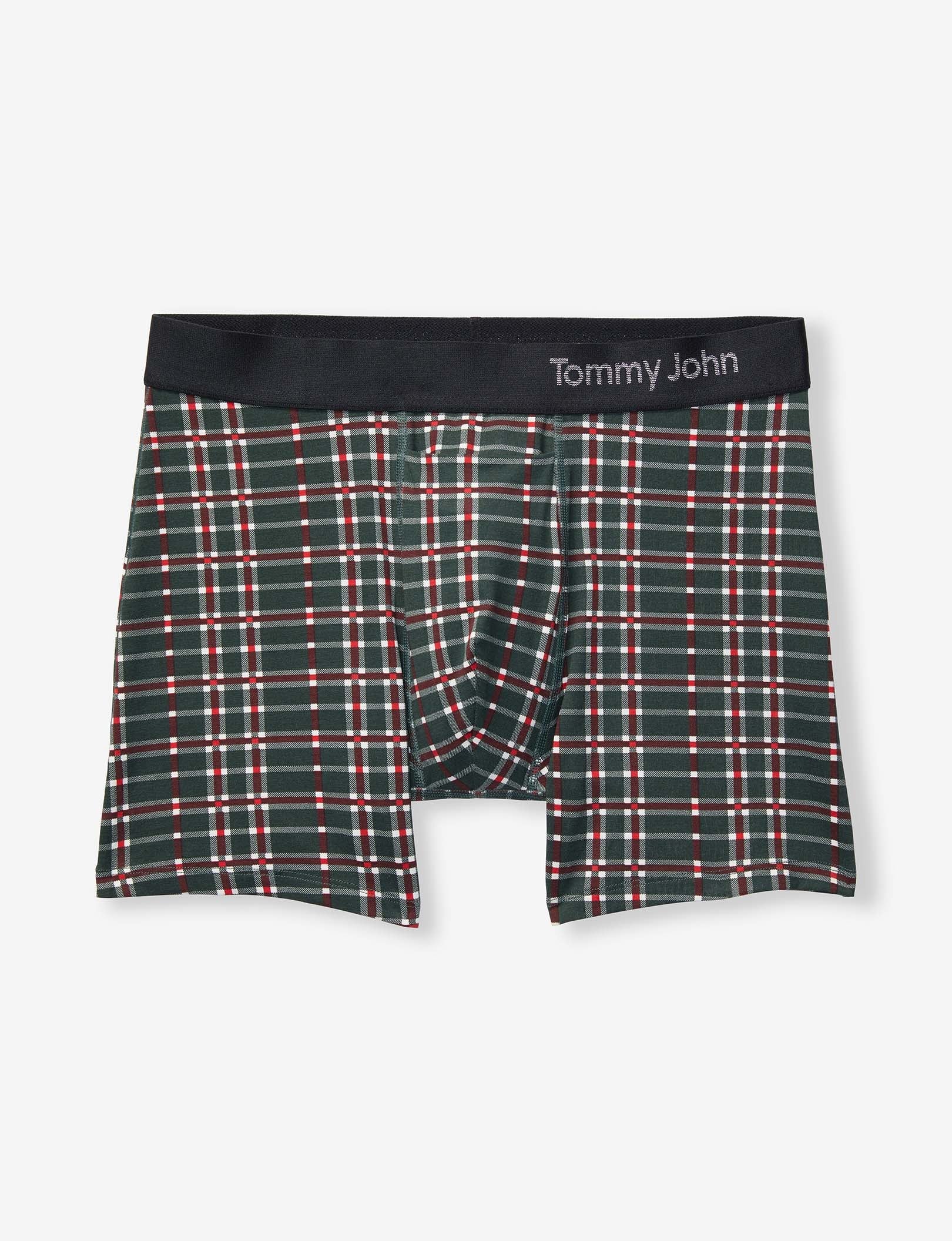 Cool Cotton Trunk 4"::Green Garden Plaid