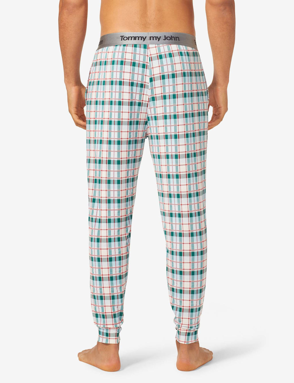 Second Skin Sleep Jogger::Coconut Milk Plaid