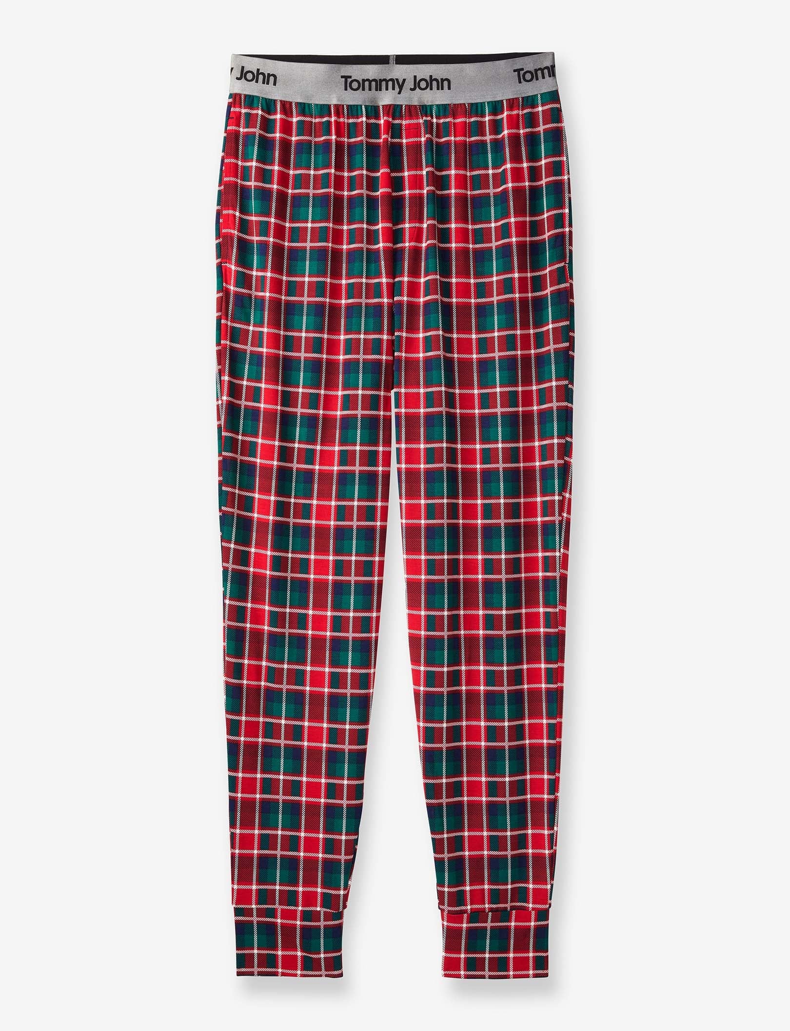 Second Skin Sleep Jogger::Haute Red Plaid