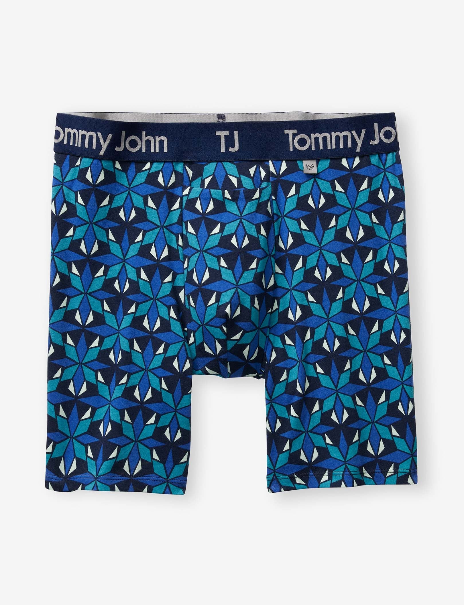 TJ Cotton Stretch Hammock Pouch™ Boxer Brief 6”::Dress Blues Intarsia