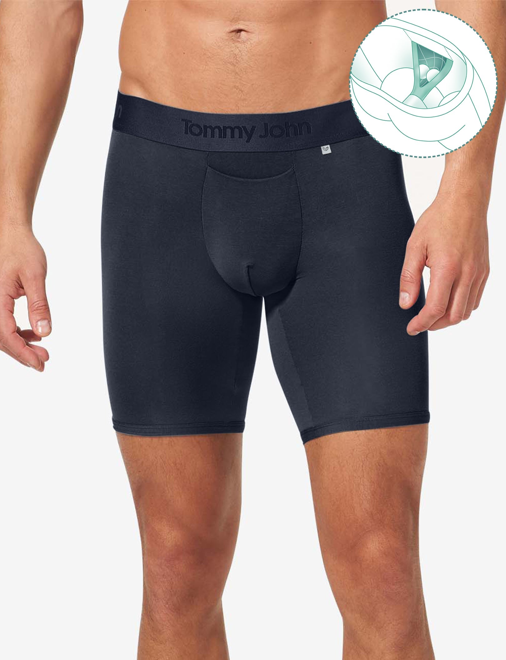 Second Skin Hammock Pouch™ Boxer Brief 8"::Dress Blues
