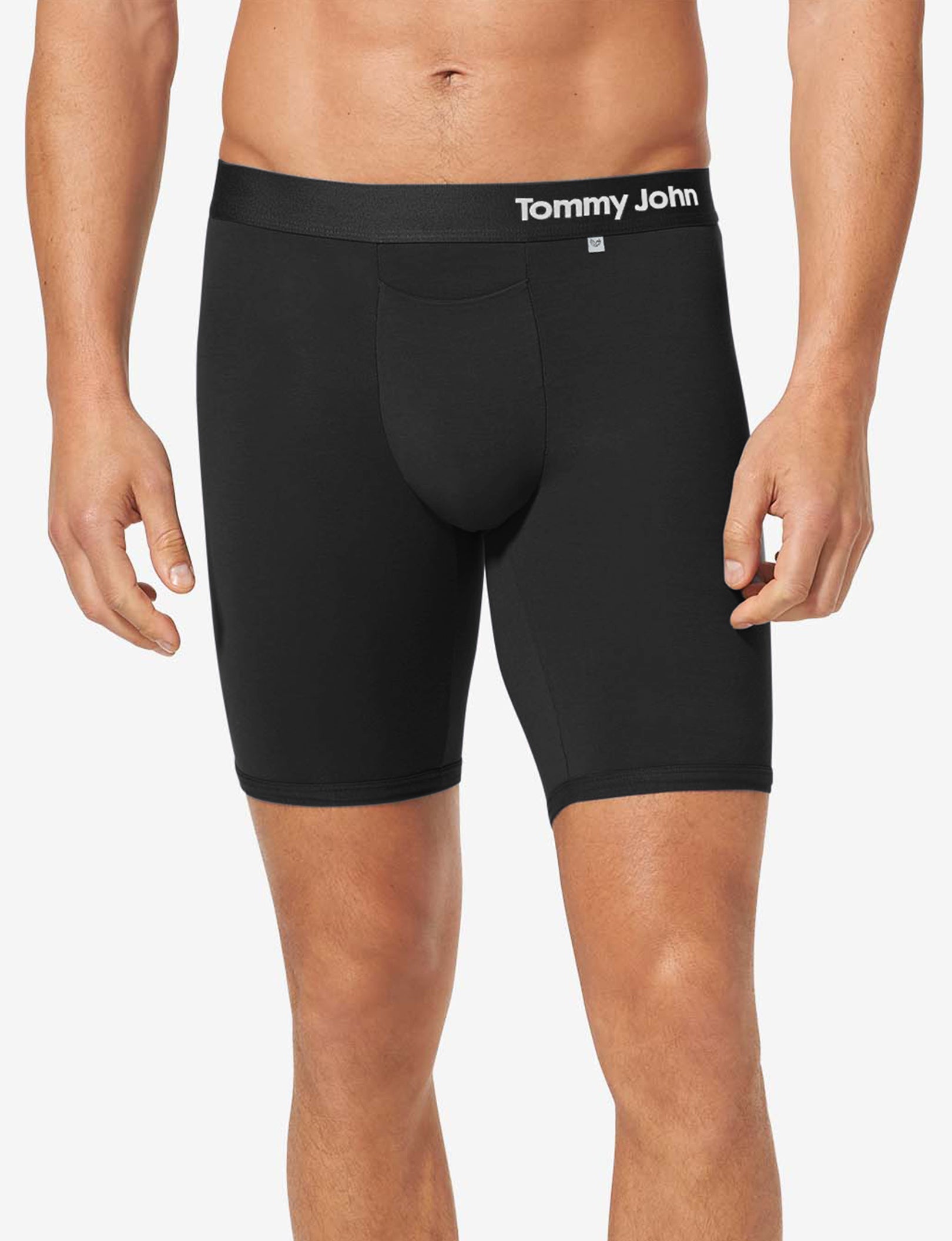 Cool Cotton Hammock Pouch™ Boxer Brief 8"::Black