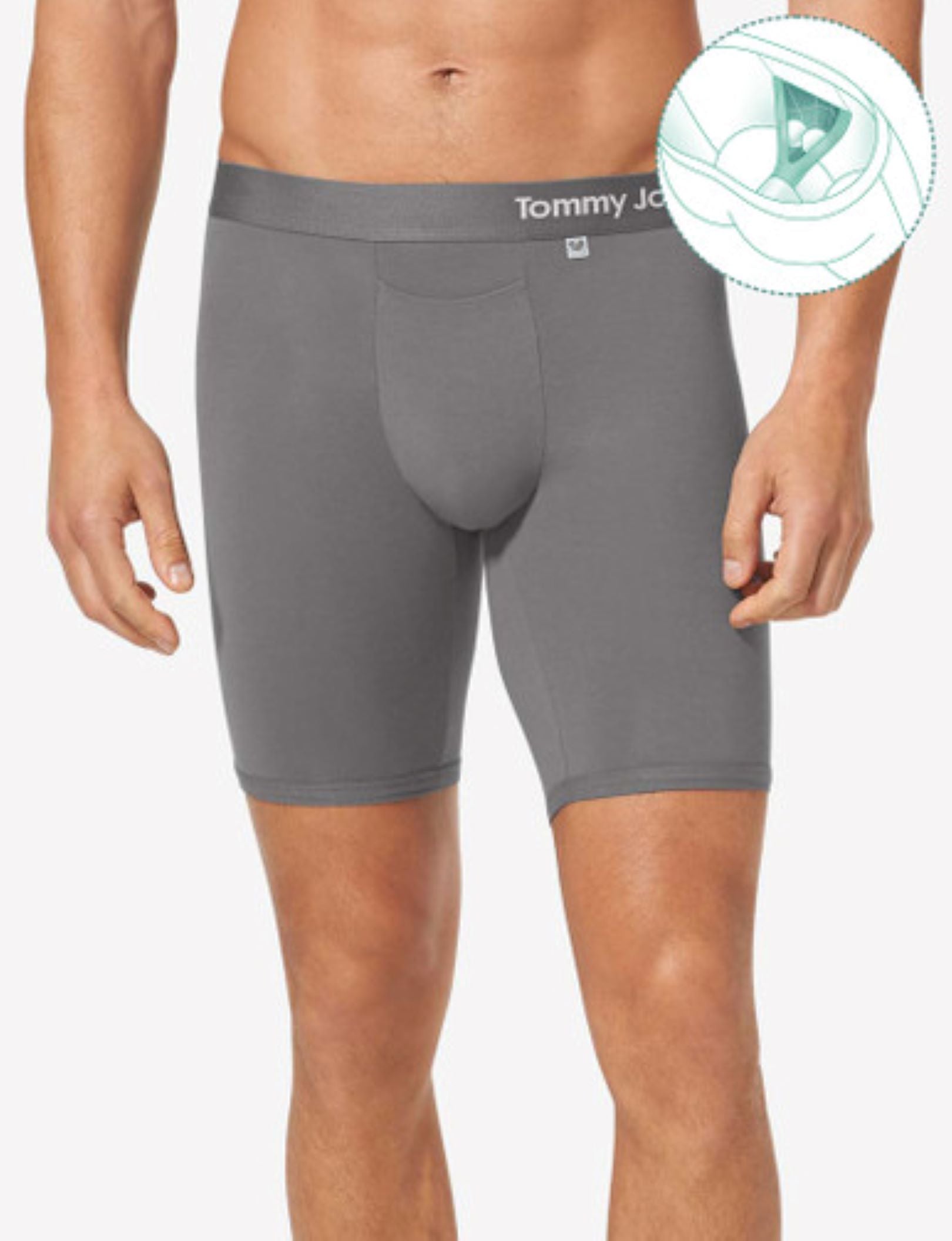 Cool Cotton Hammock Pouch Boxer Brief::Iron Grey