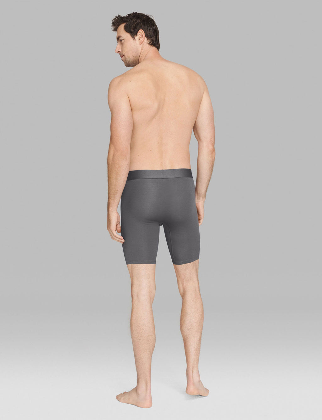 Cool Cotton Hammock Pouch™ Boxer Brief 8"::Iron Grey