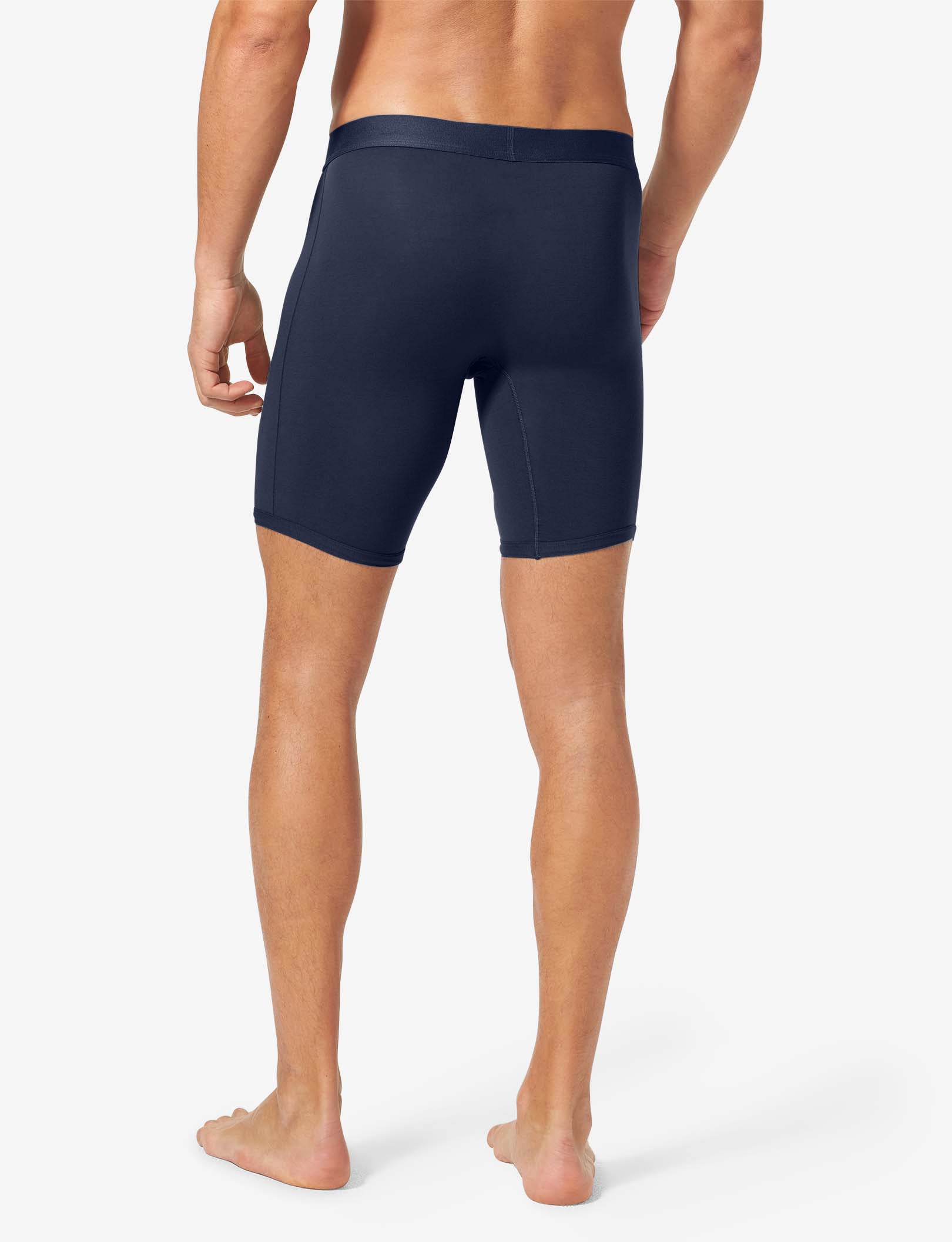Cool Cotton Hammock Pouch™ Boxer Brief 8"::Navy