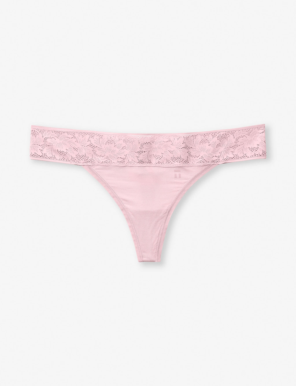 Women's Second Skin Thong, Lace Waist::Peachskin Lace Waist