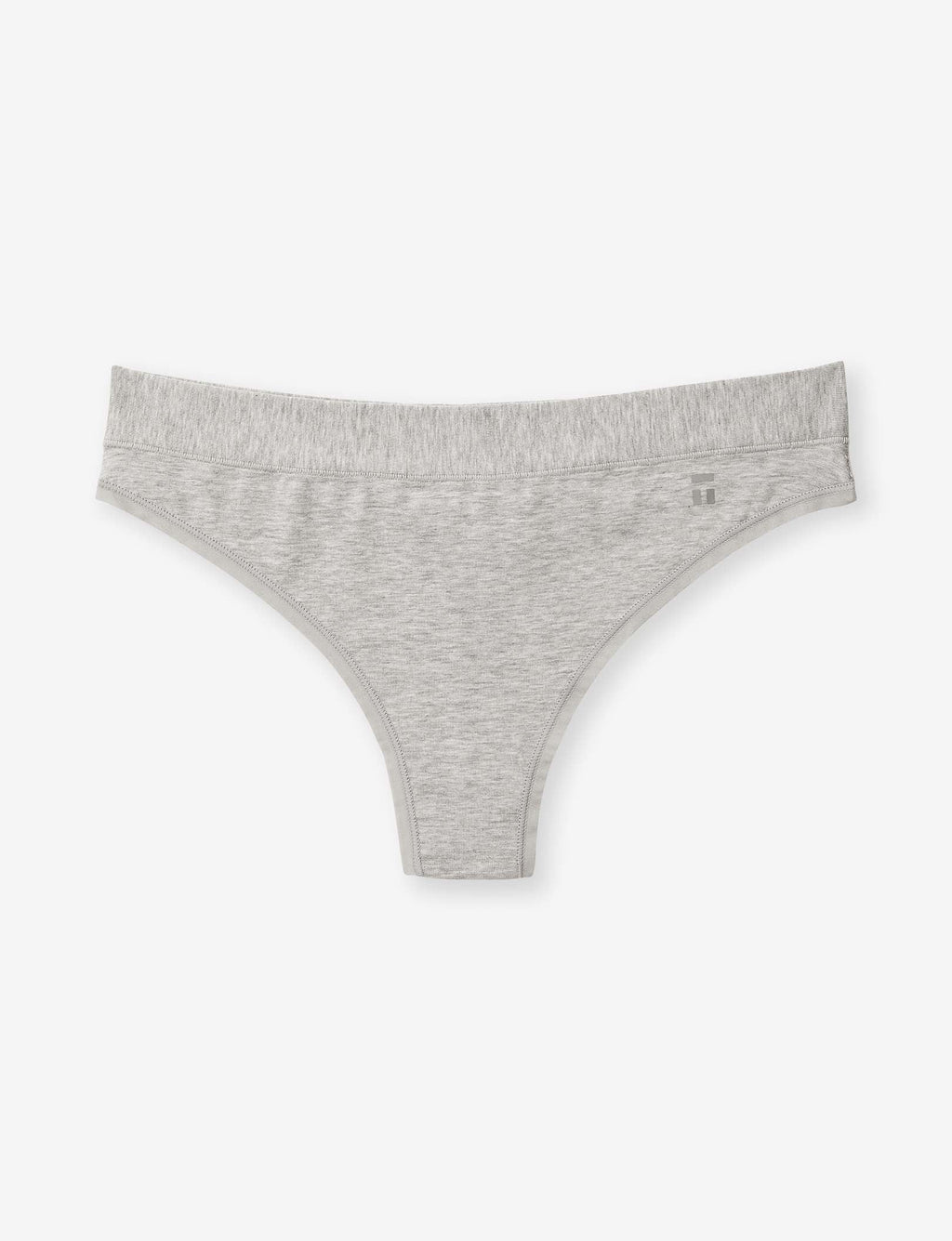 Women's Cool Cotton Thong::Heather Grey