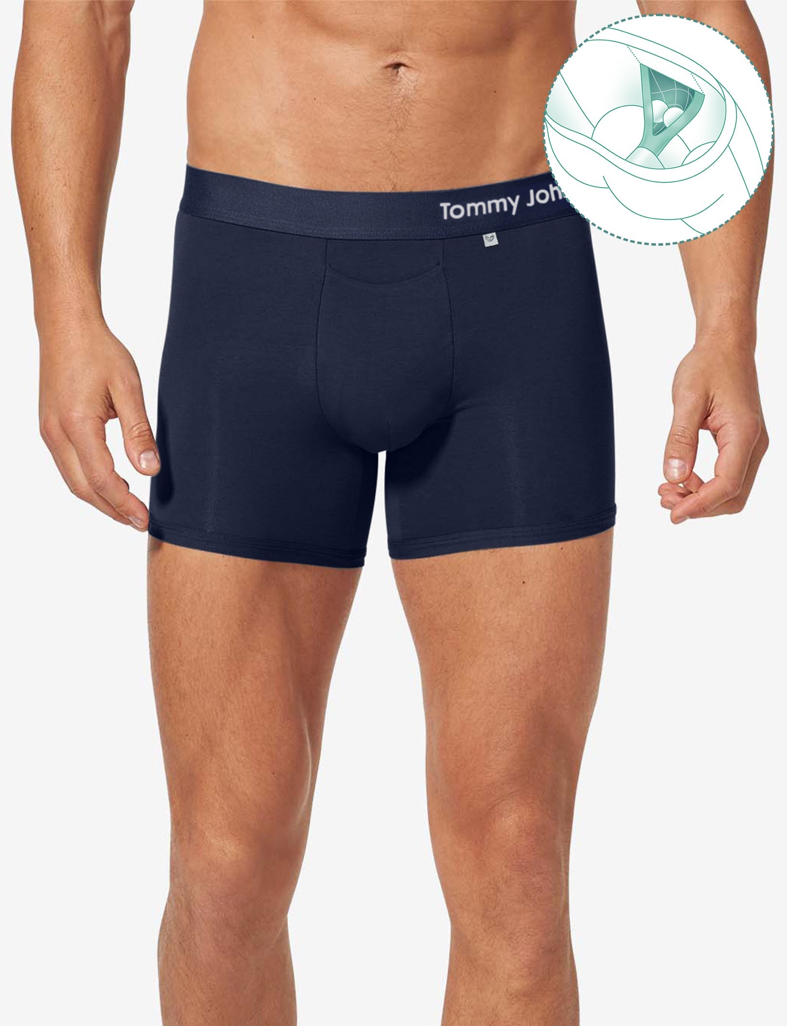 Cool Cotton Hammock Pouch™ Trunk 4"::Navy