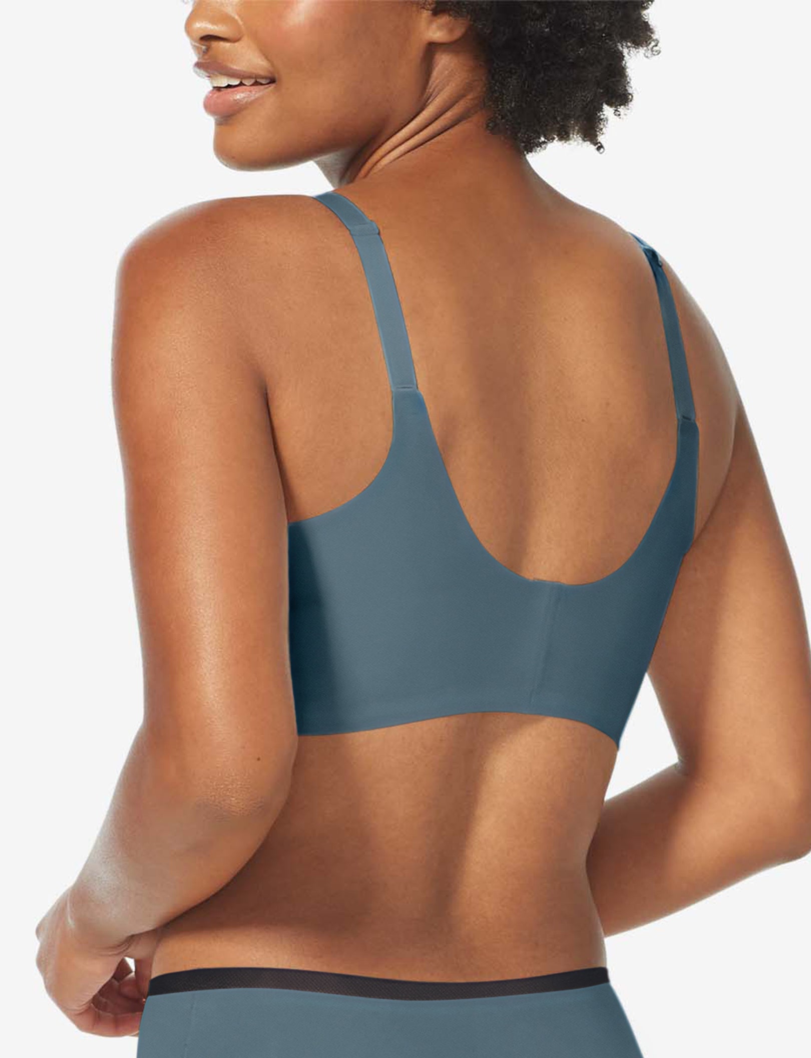 Comfort Smoothing Triangle Bralette::Orion Blue