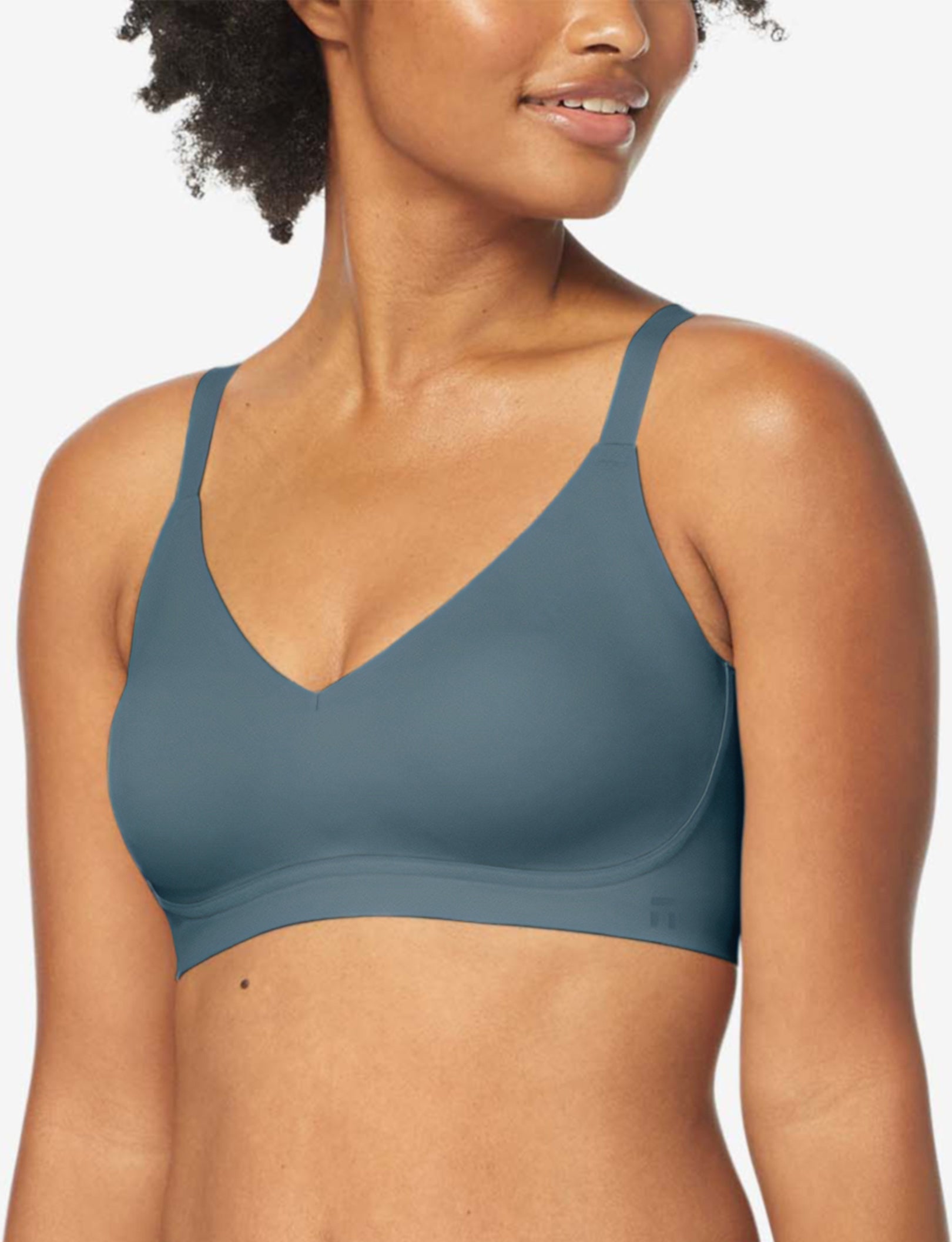 Comfort Smoothing Triangle Bralette::Orion Blue