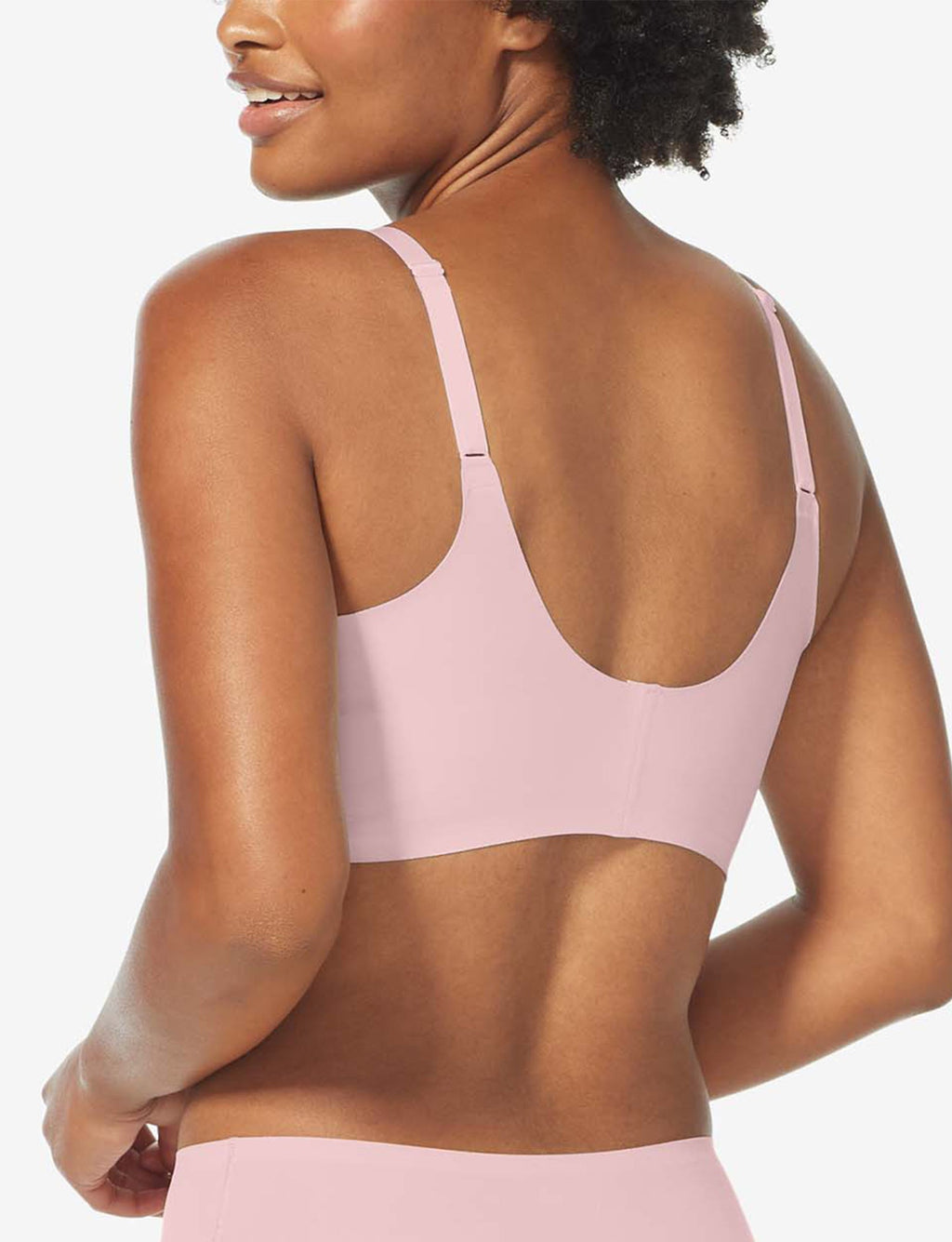 Comfort Smoothing Triangle Bralette::Peachskin