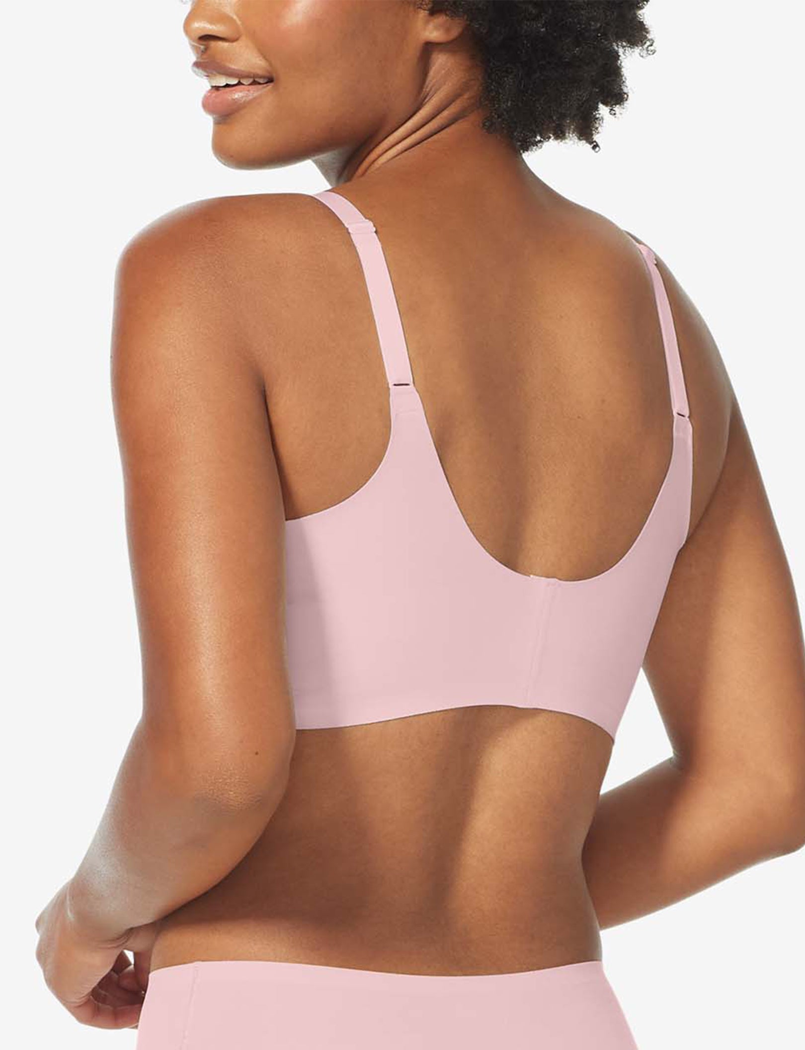 Comfort Smoothing Triangle Bralette::Peachskin