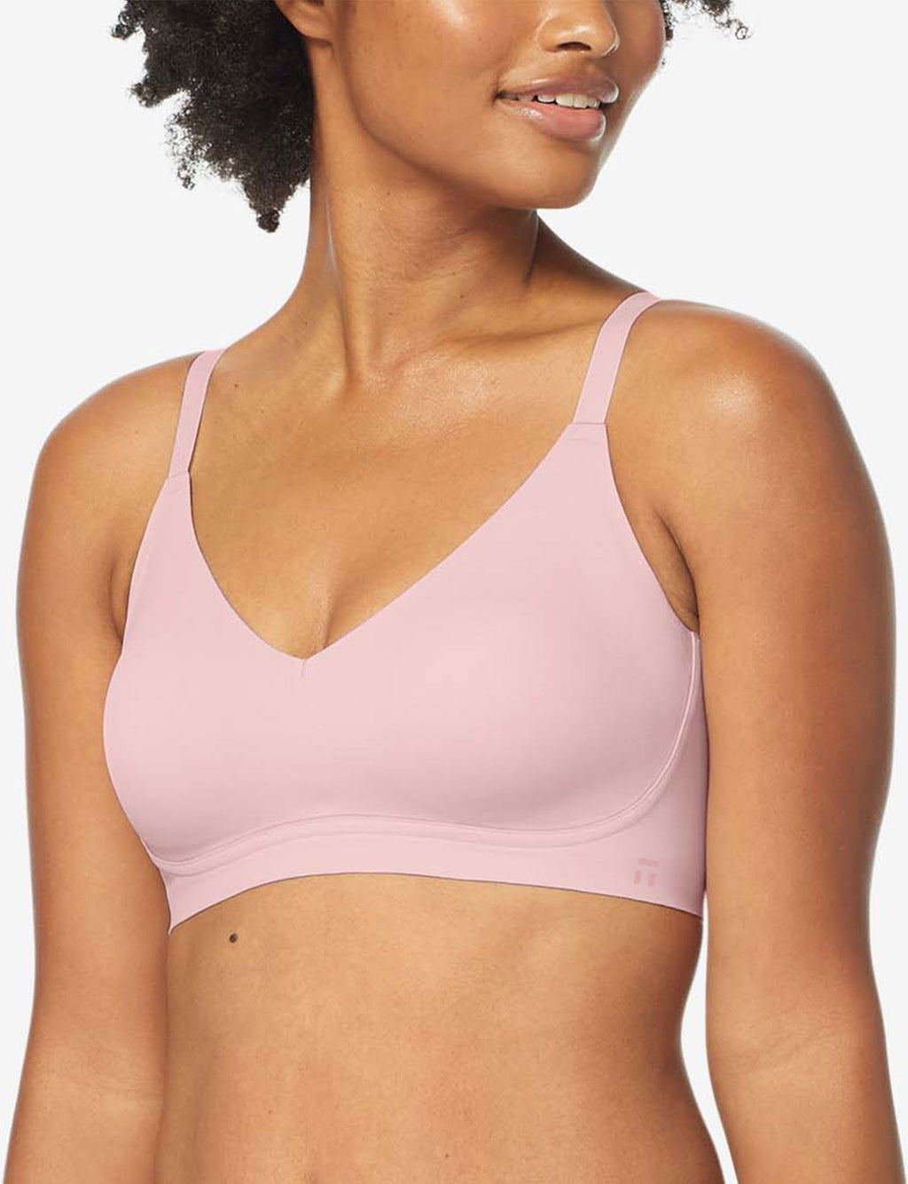 Comfort Smoothing Triangle Bralette::Peachskin