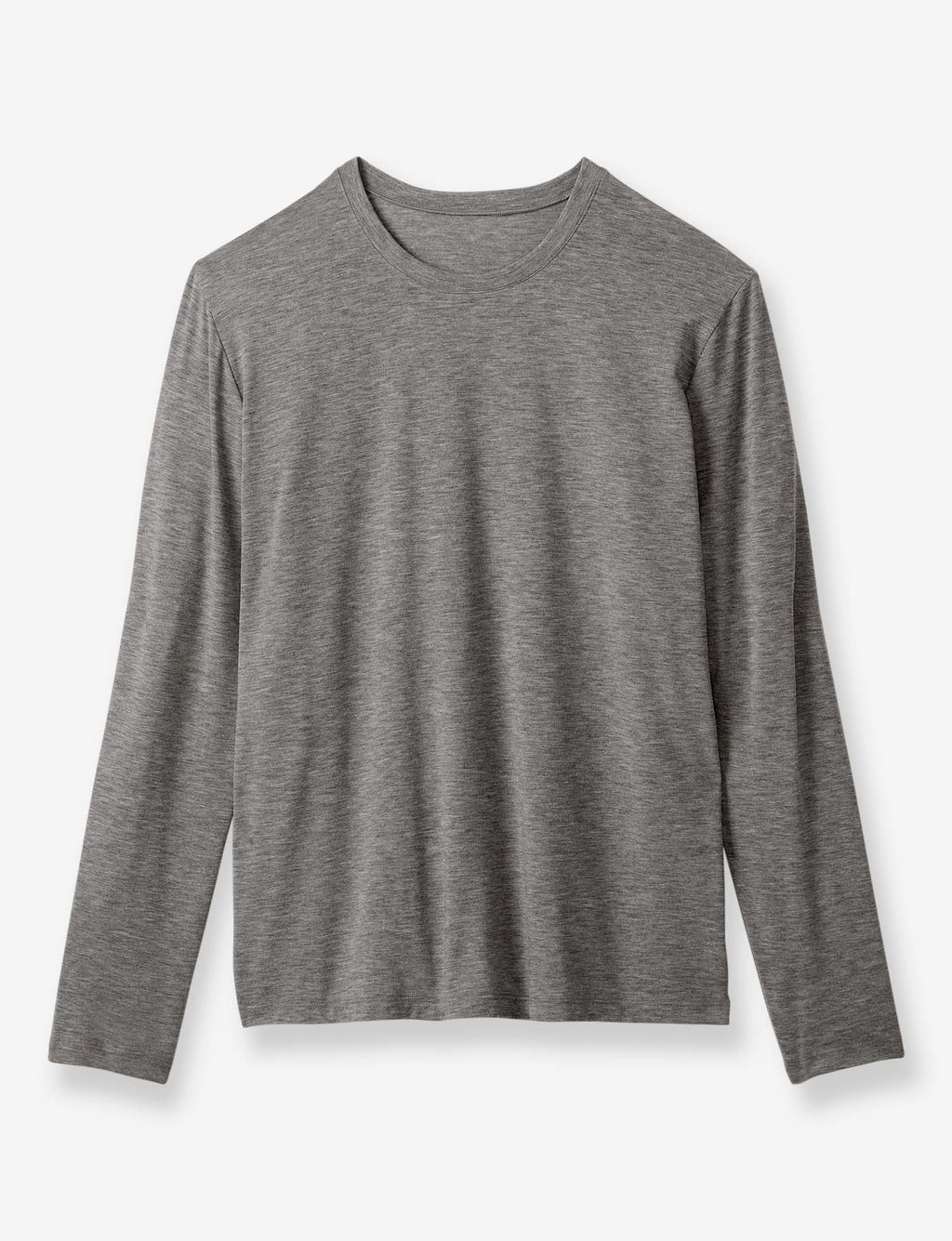 Second Skin Long Sleeve Sleep Top::Medium Heather Grey